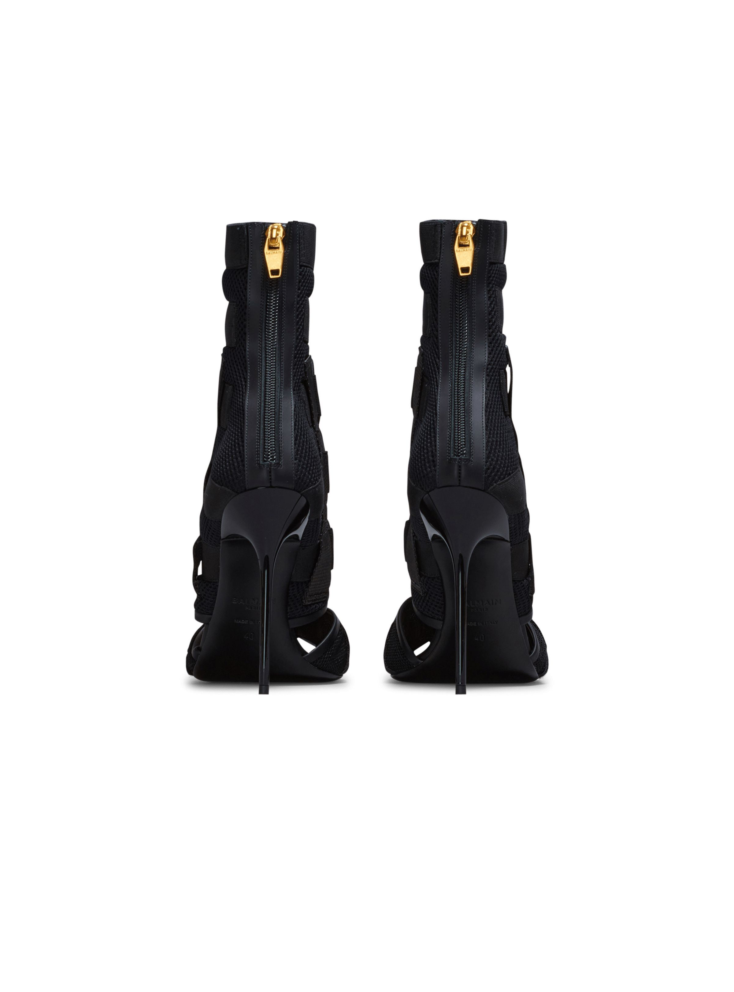 BALMAIN WOMEN'S SANDAL UMA-VELCRO&MESH NWT