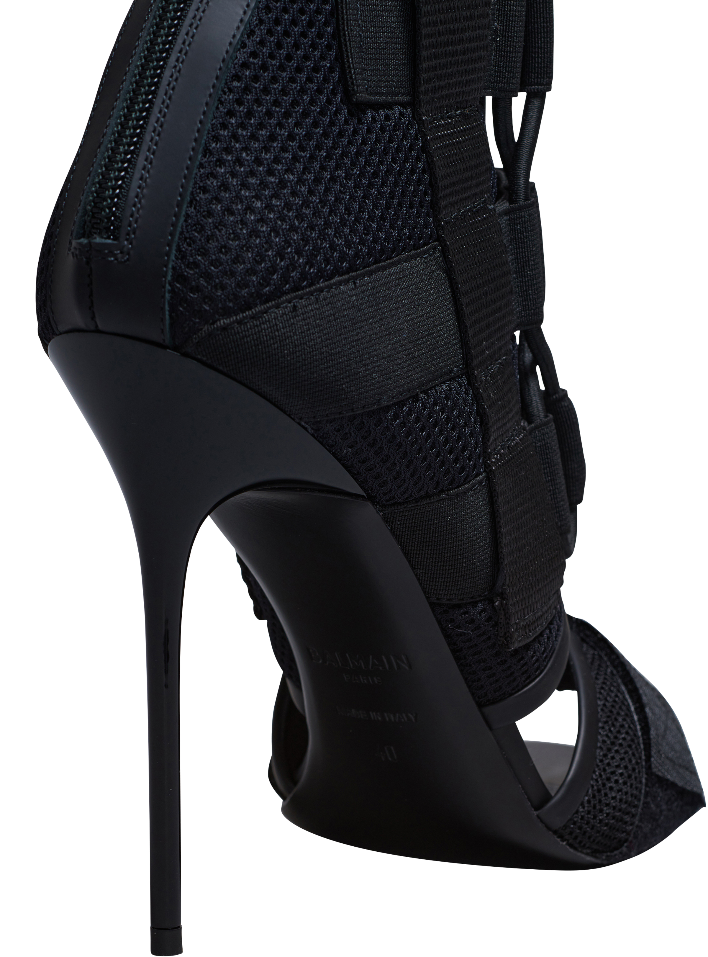 BALMAIN WOMEN'S SANDAL UMA-VELCRO&MESH NWT