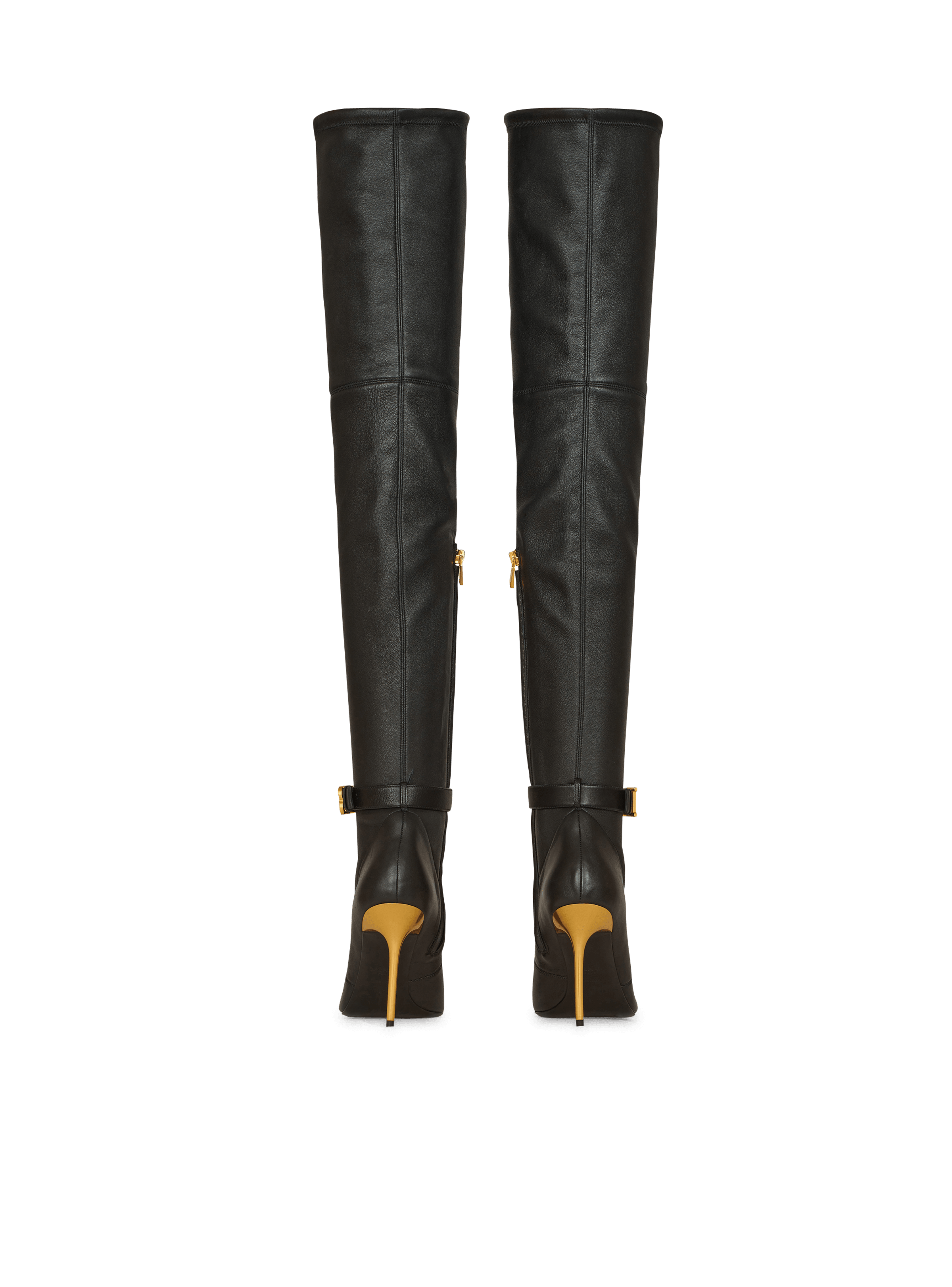 BALMAIN WOMEN'S OTK BOOT ROBIN-STRETCH LAMBSKIN NWT