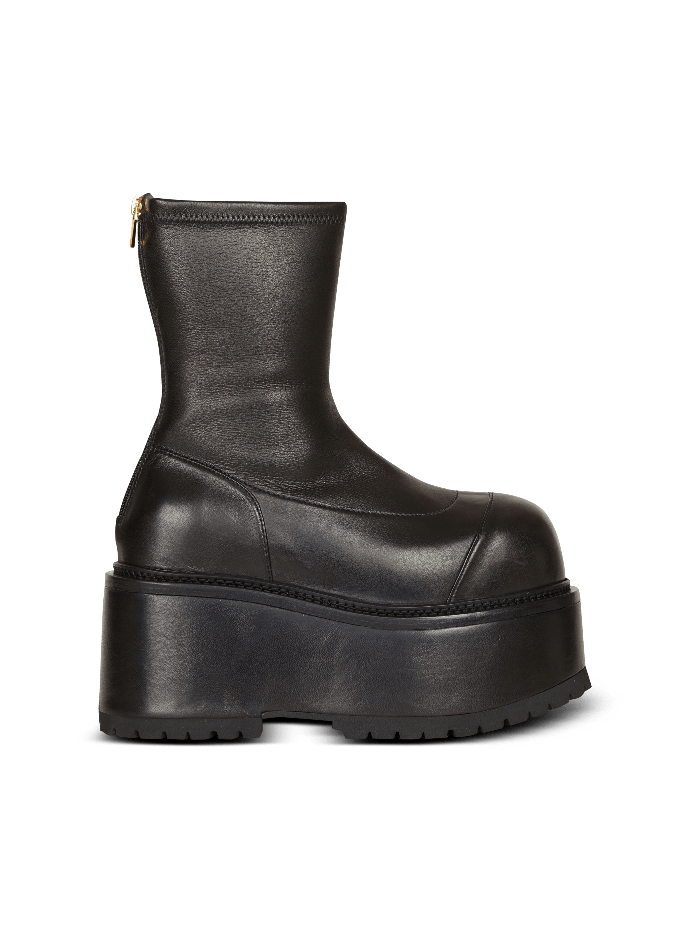 BALMAIN WOMEN'S ANKLE BOOT VIC-STRETCH LAMBSKIN NWT