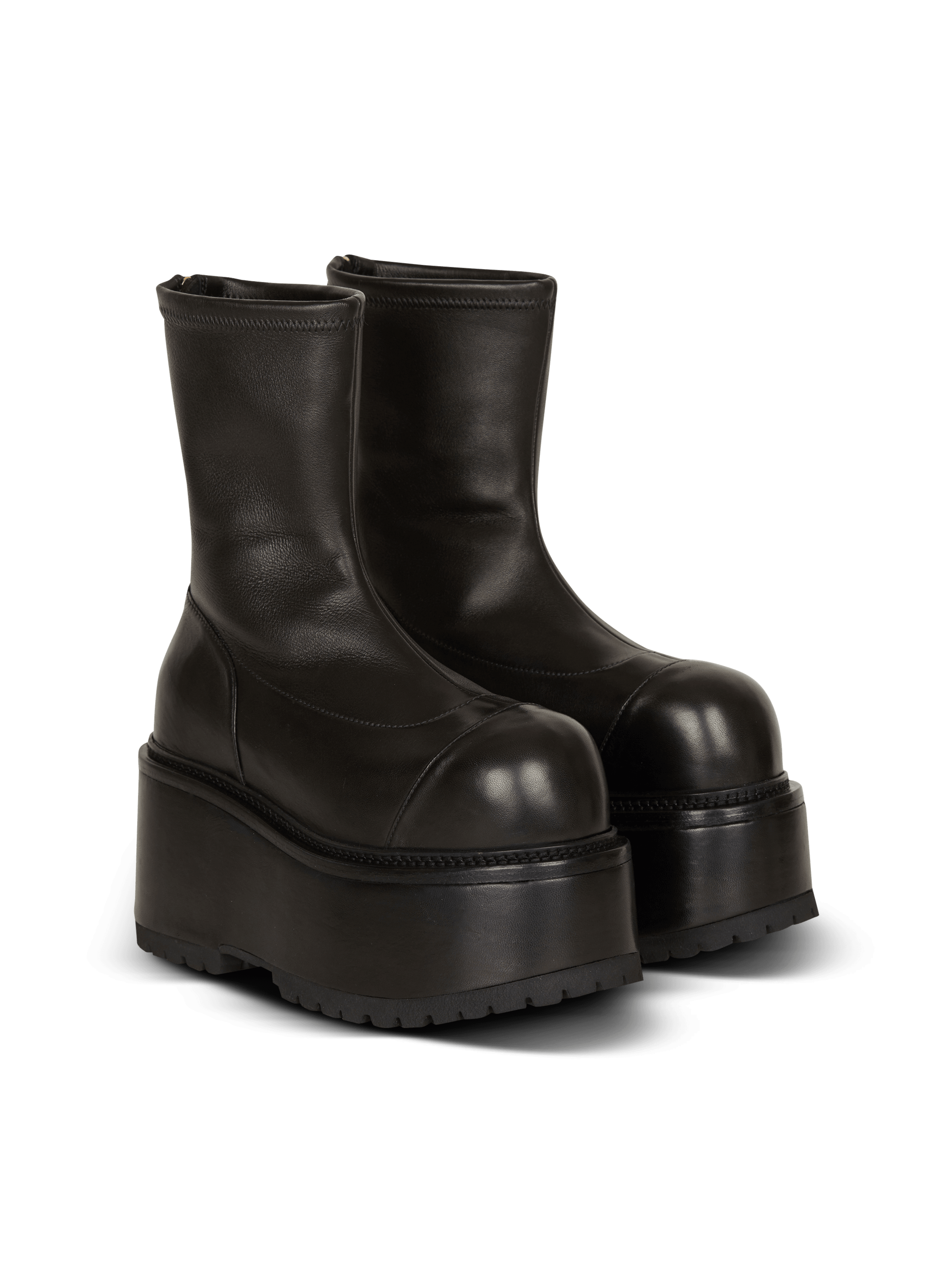 BALMAIN WOMEN'S ANKLE BOOT VIC-STRETCH LAMBSKIN NWT