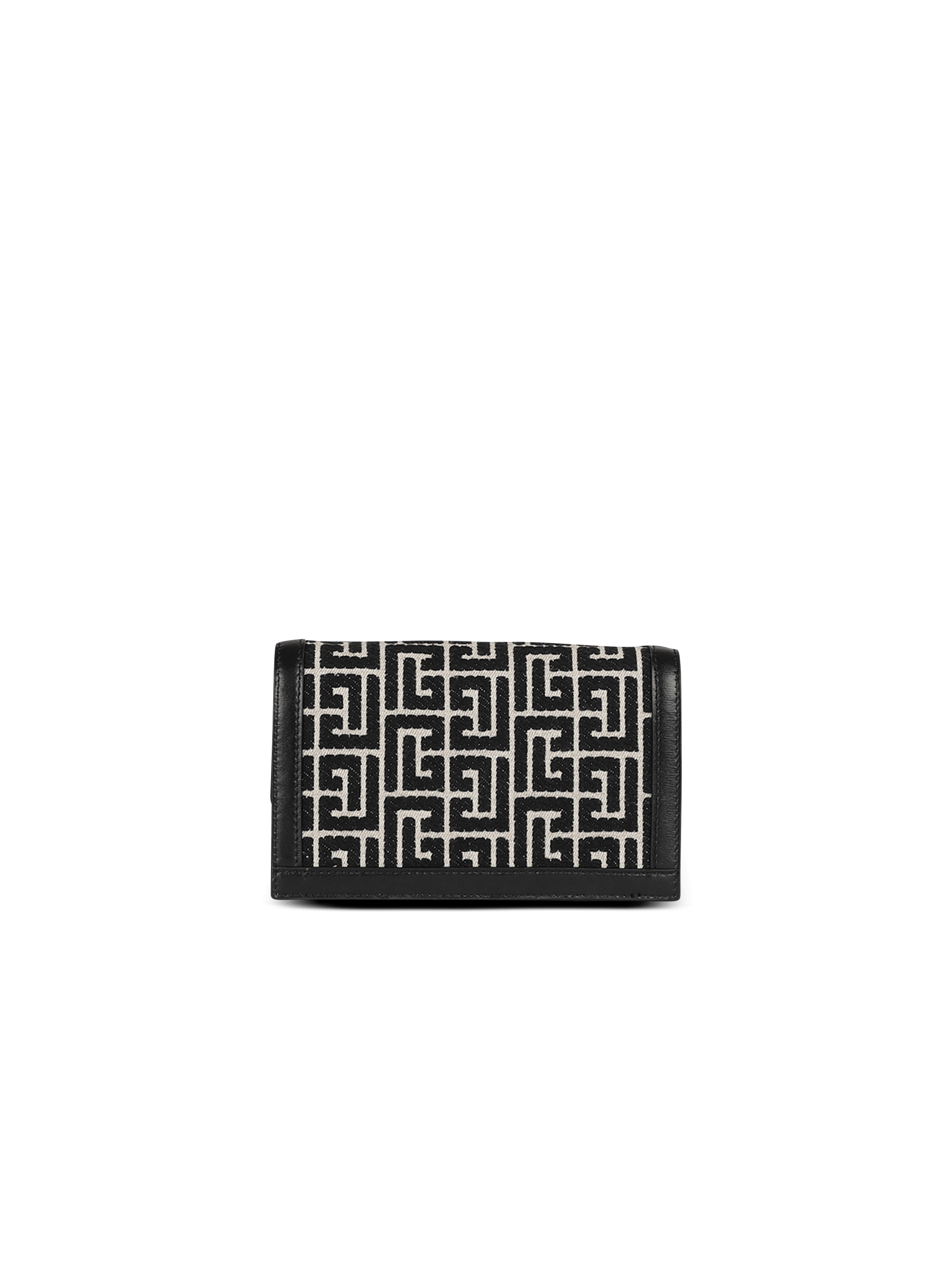 BALMAIN WOMEN'S 1945 MINI BAG-MONOGRAM JACQUARD NWT