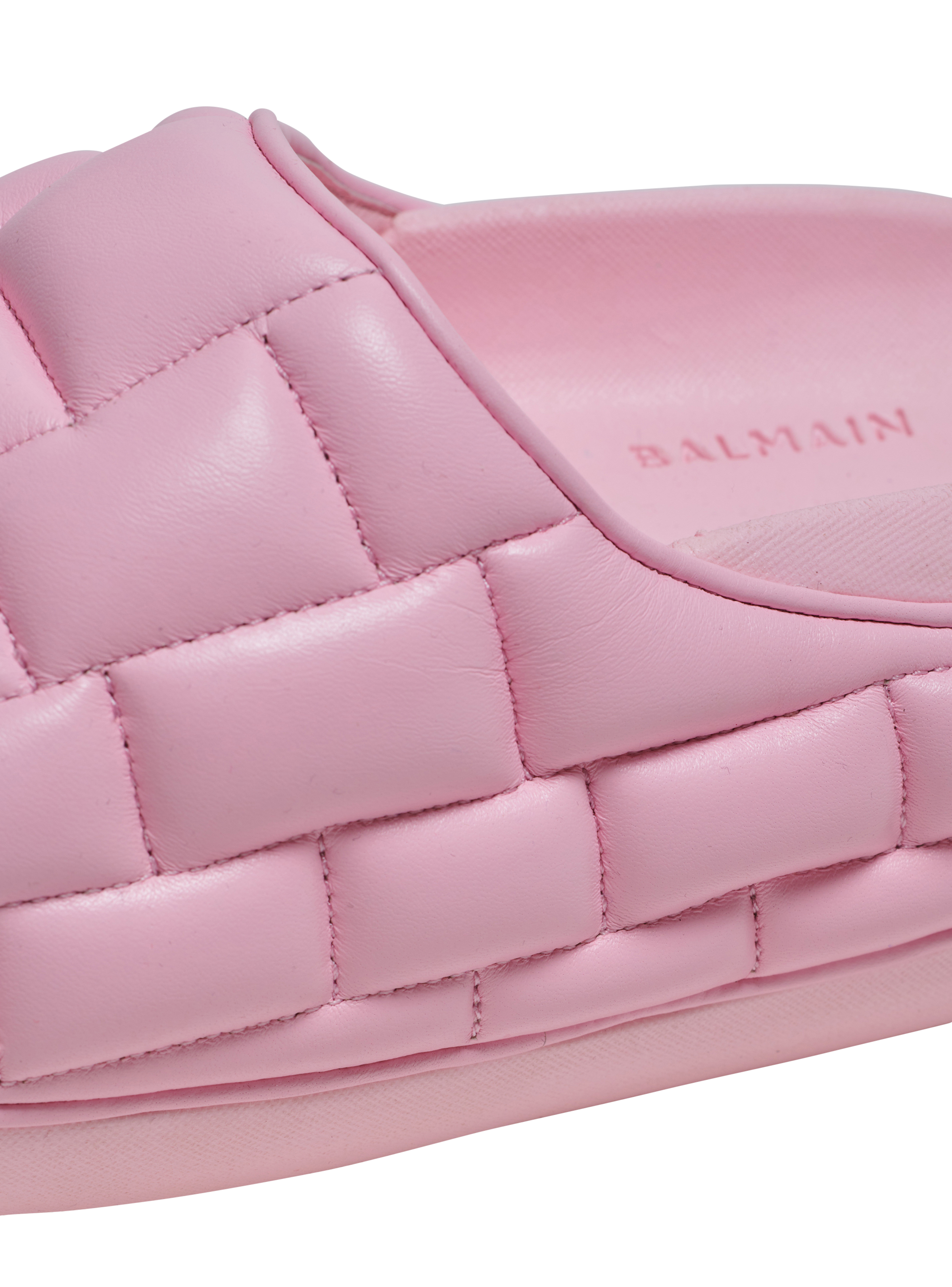 BALMAIN WOMEN'S B-IT-QUILTED LAMBSKIN NWT