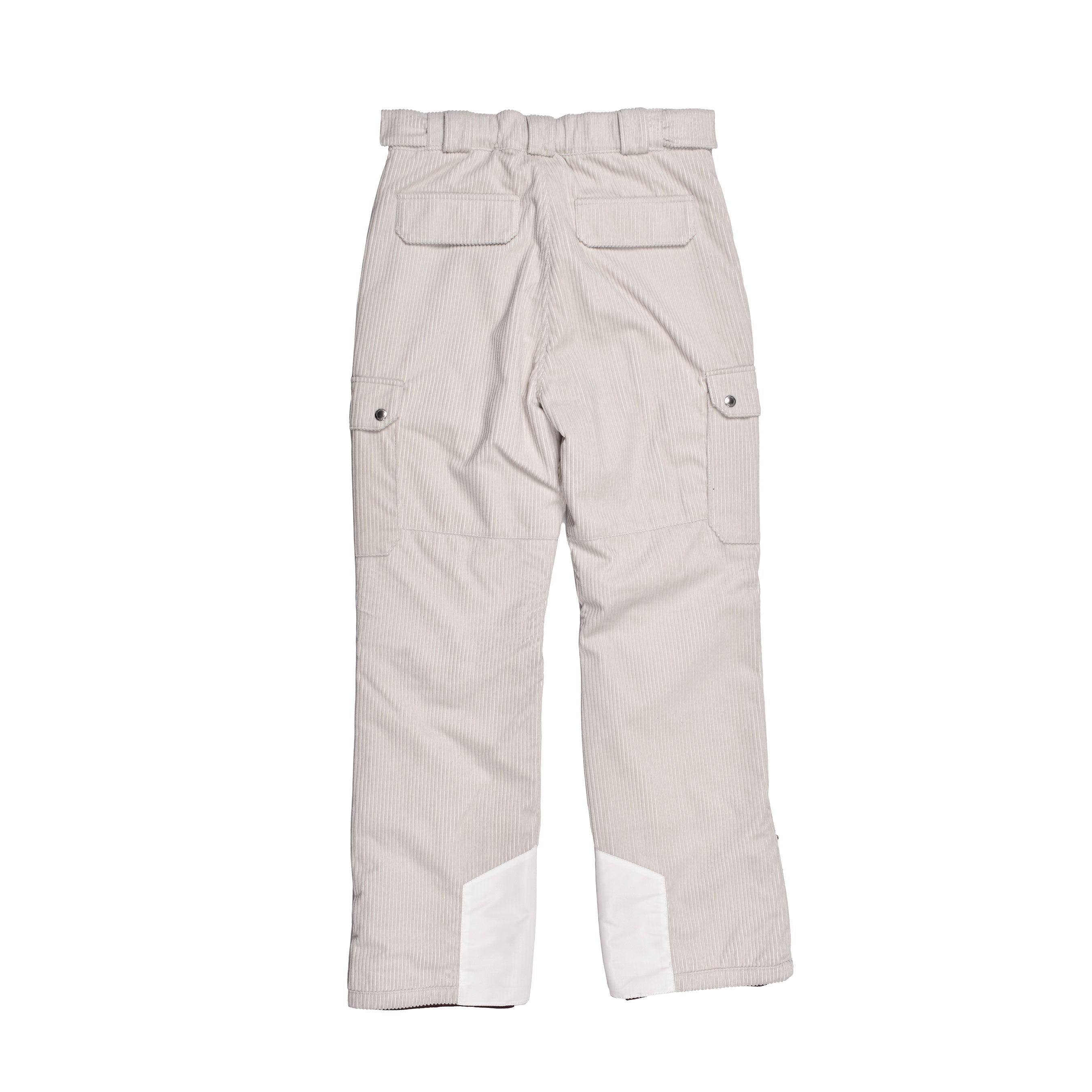 BRUNELLO CUCINELLI MEN'S LIGHT GREY CORDUROY TROUSERS