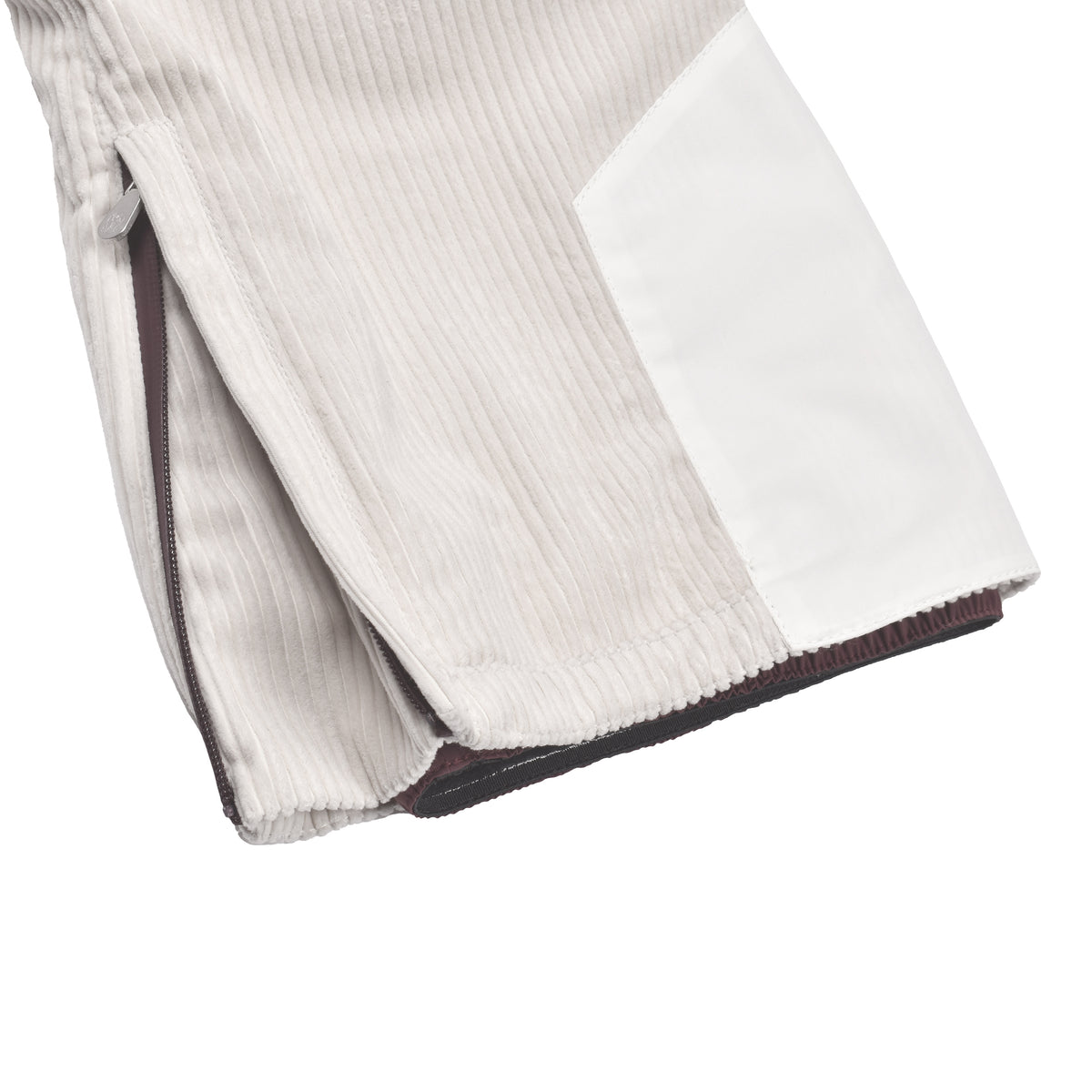BRUNELLO CUCINELLI MEN'S LIGHT GREY CORDUROY TROUSERS
