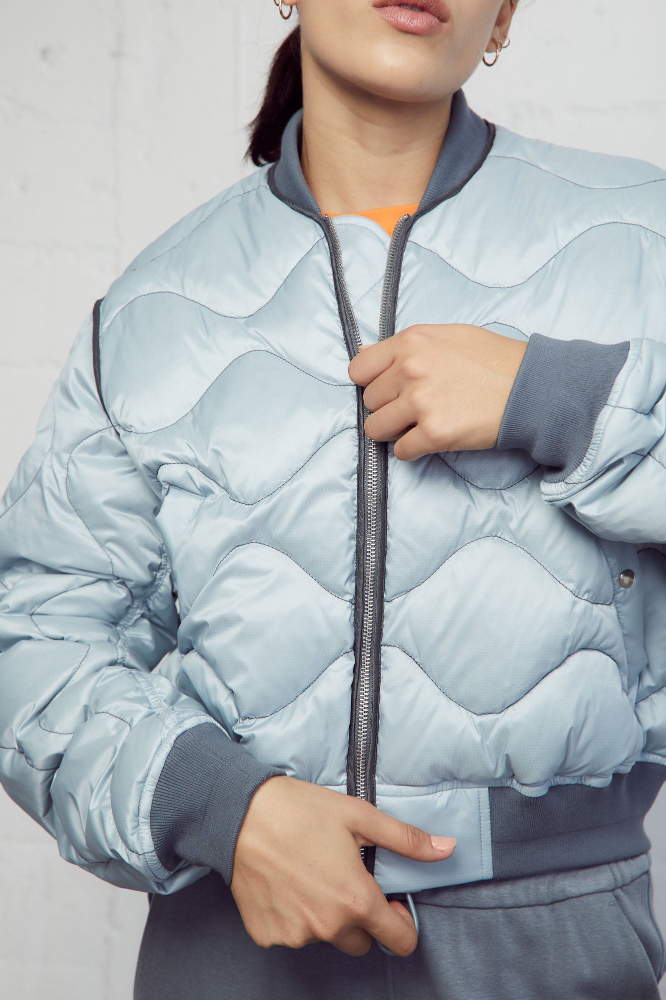 Monroe Quilted Bomber Jacket