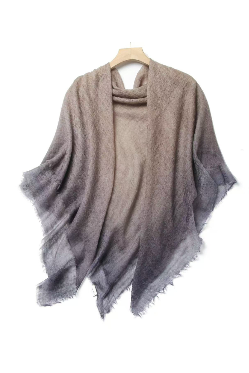 Max Simple Ombré Cashmere Square Auburn