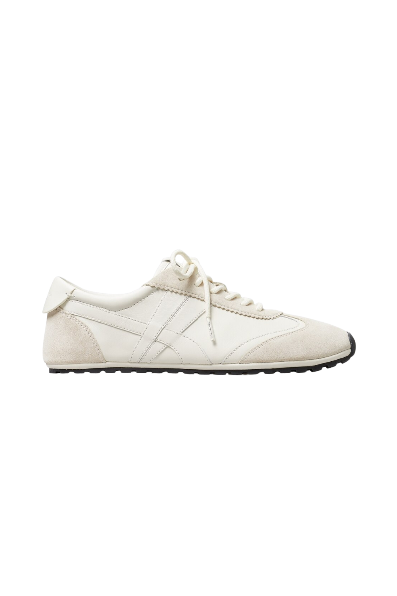 Tory Burch Hank Field Sneaker Leather Blanc / Blanc / Calcare 180566-100
