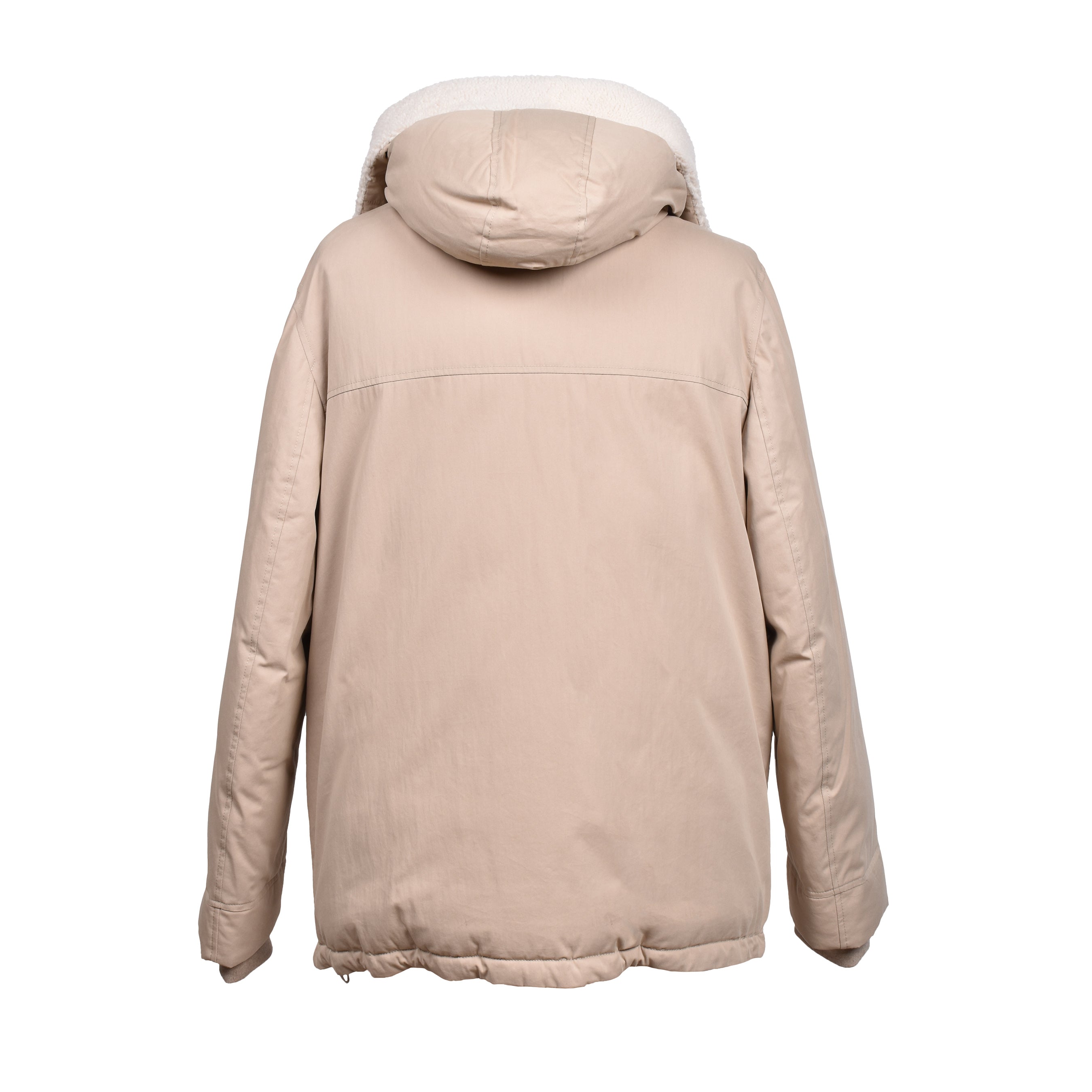 BRUNELLO CUCINELLI MEN'S SAND QUILTED DOWN PARKA JACKET