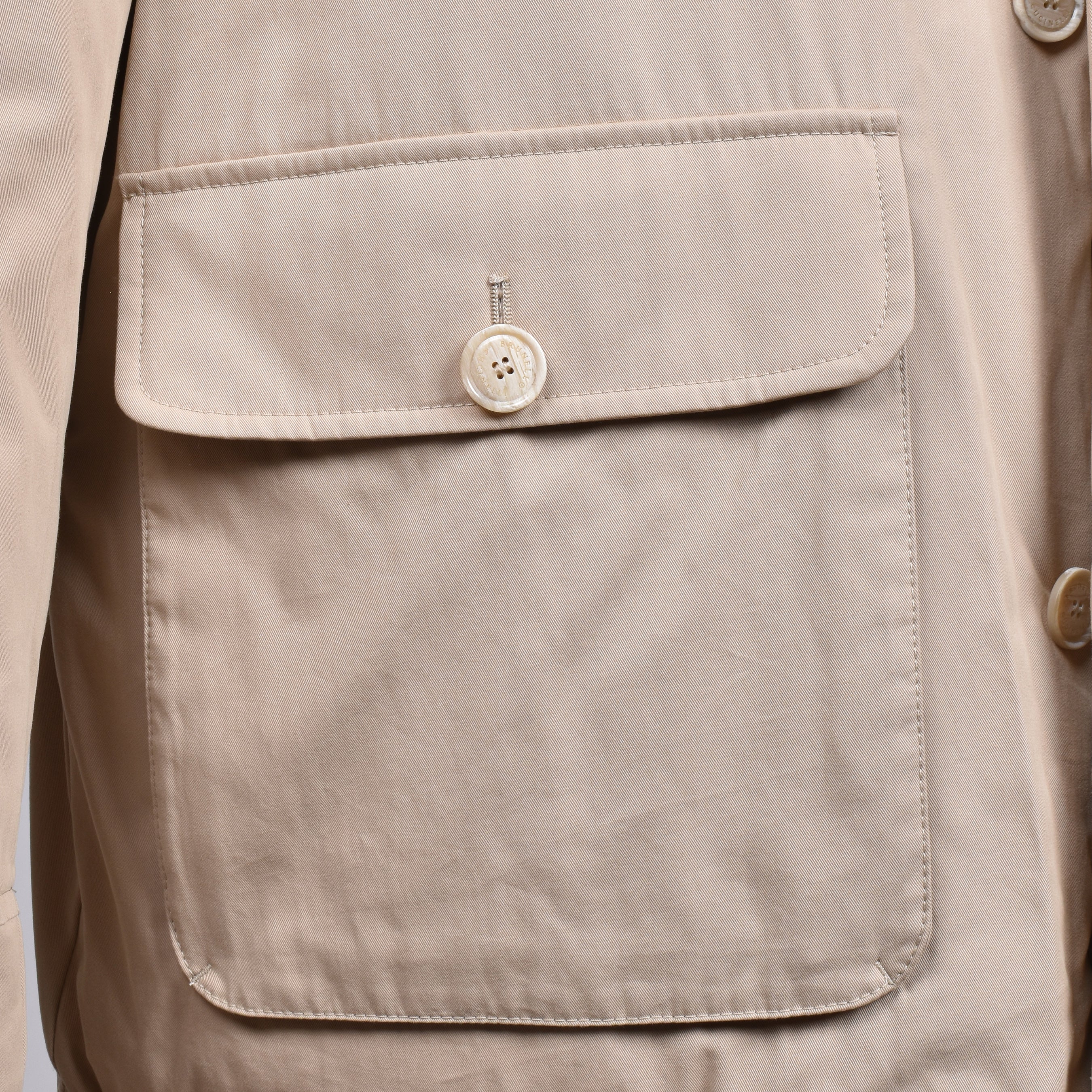 BRUNELLO CUCINELLI MEN'S SAND QUILTED DOWN PARKA JACKET