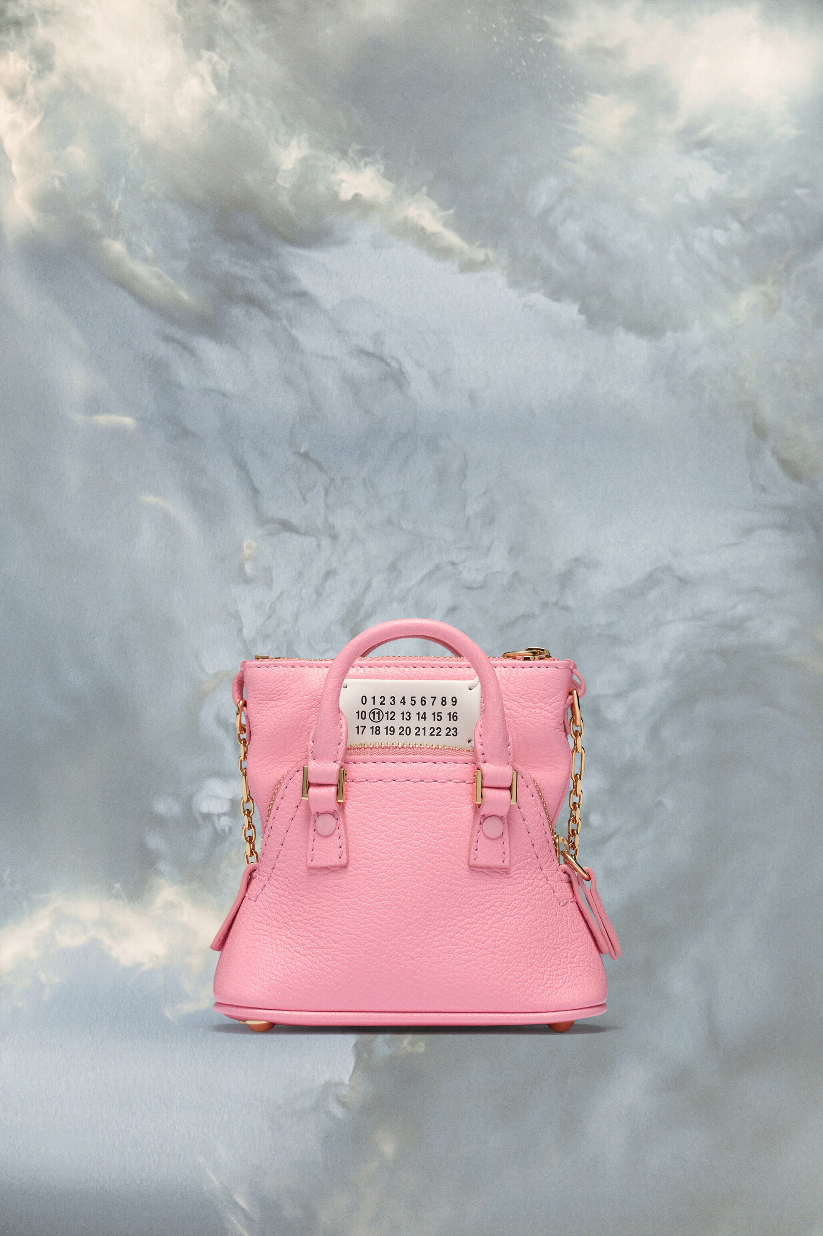 MAISON MARGIELA MEN'S PEONY PINK LEATHER CROSSBODY BAG