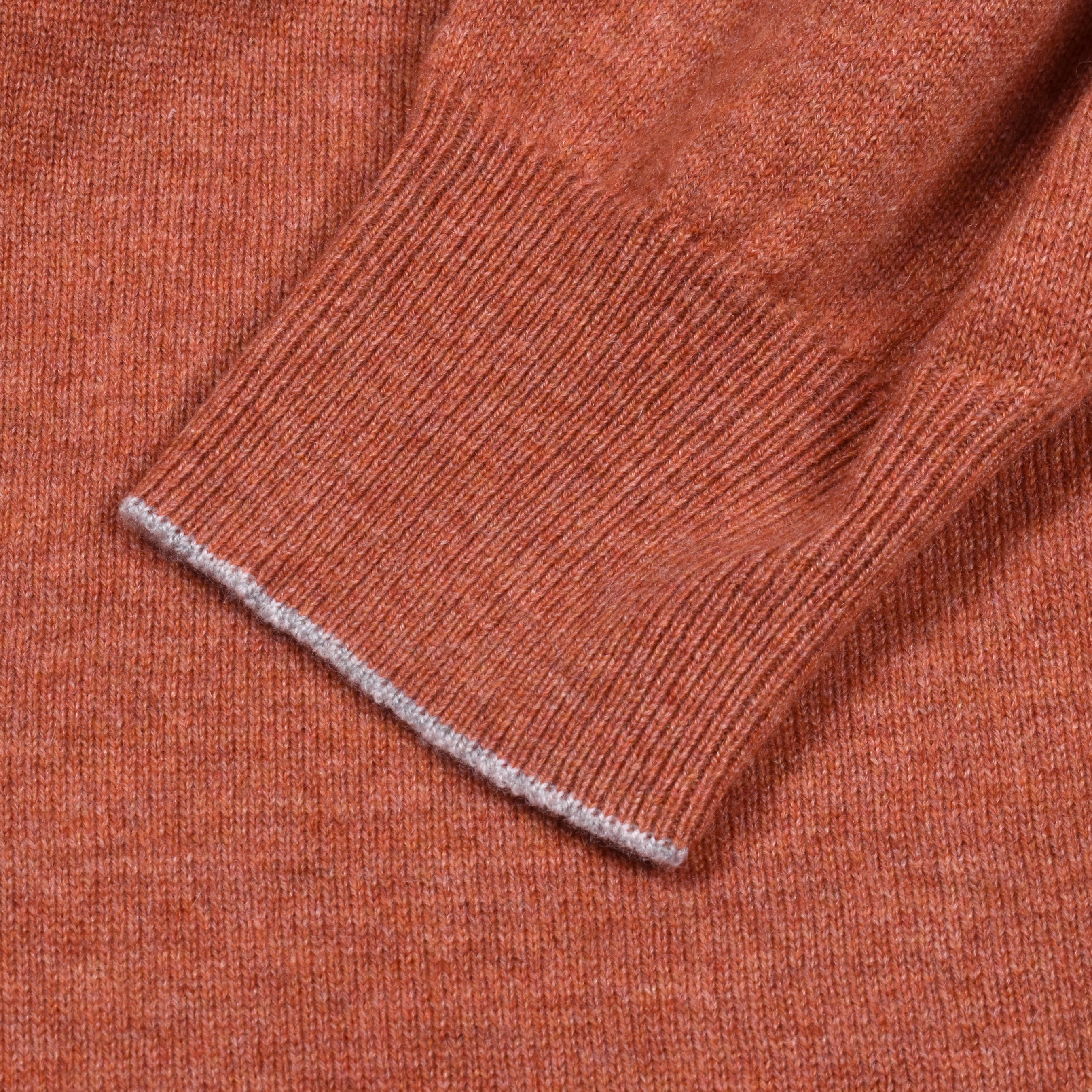 BRUNELLO CUCINELLI MEN'S LOBSTER CASHMERE ZIP-UP SWEATER