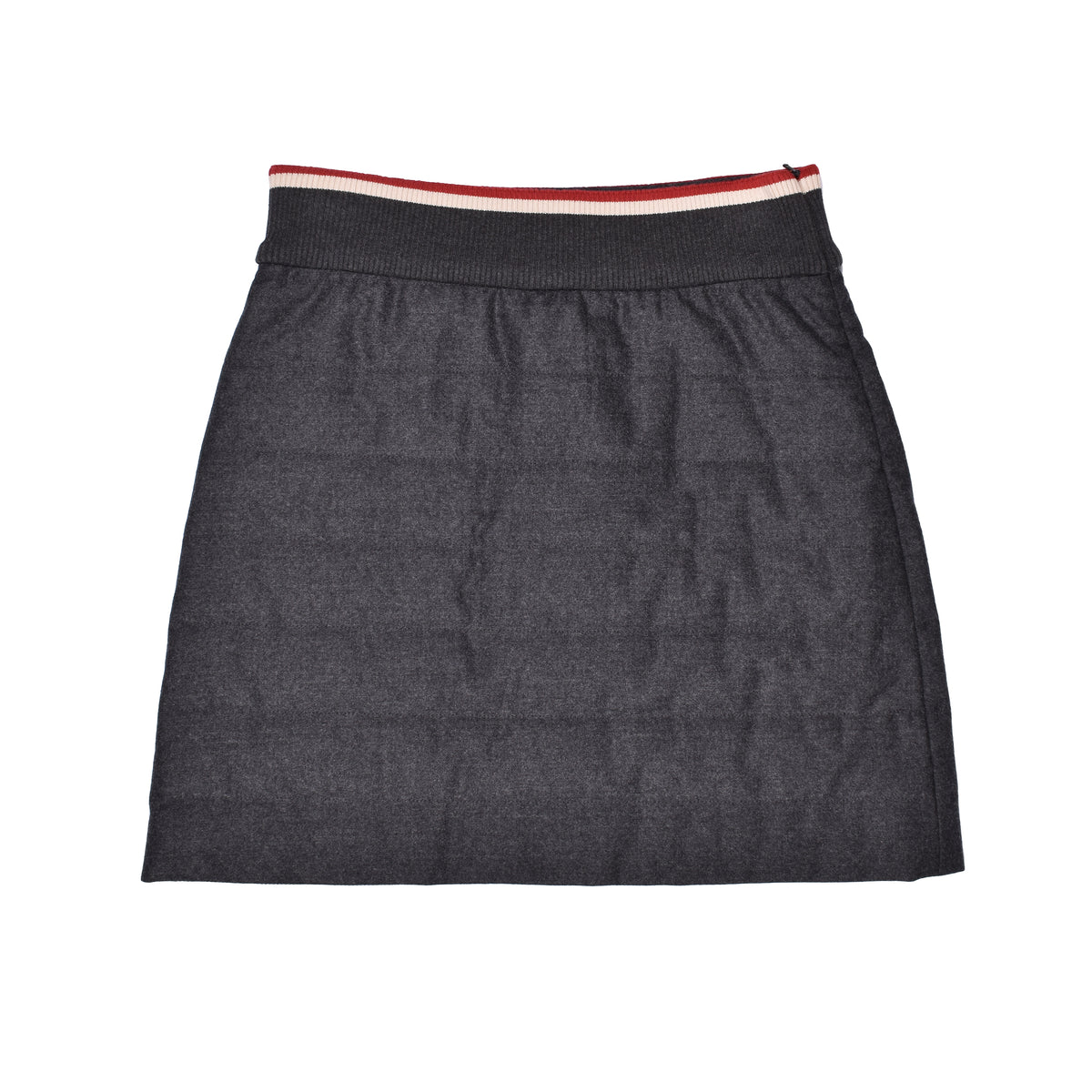 BRUNELLO CUCINELLI WOMEN'S DARK GREY WOOL SKIRT