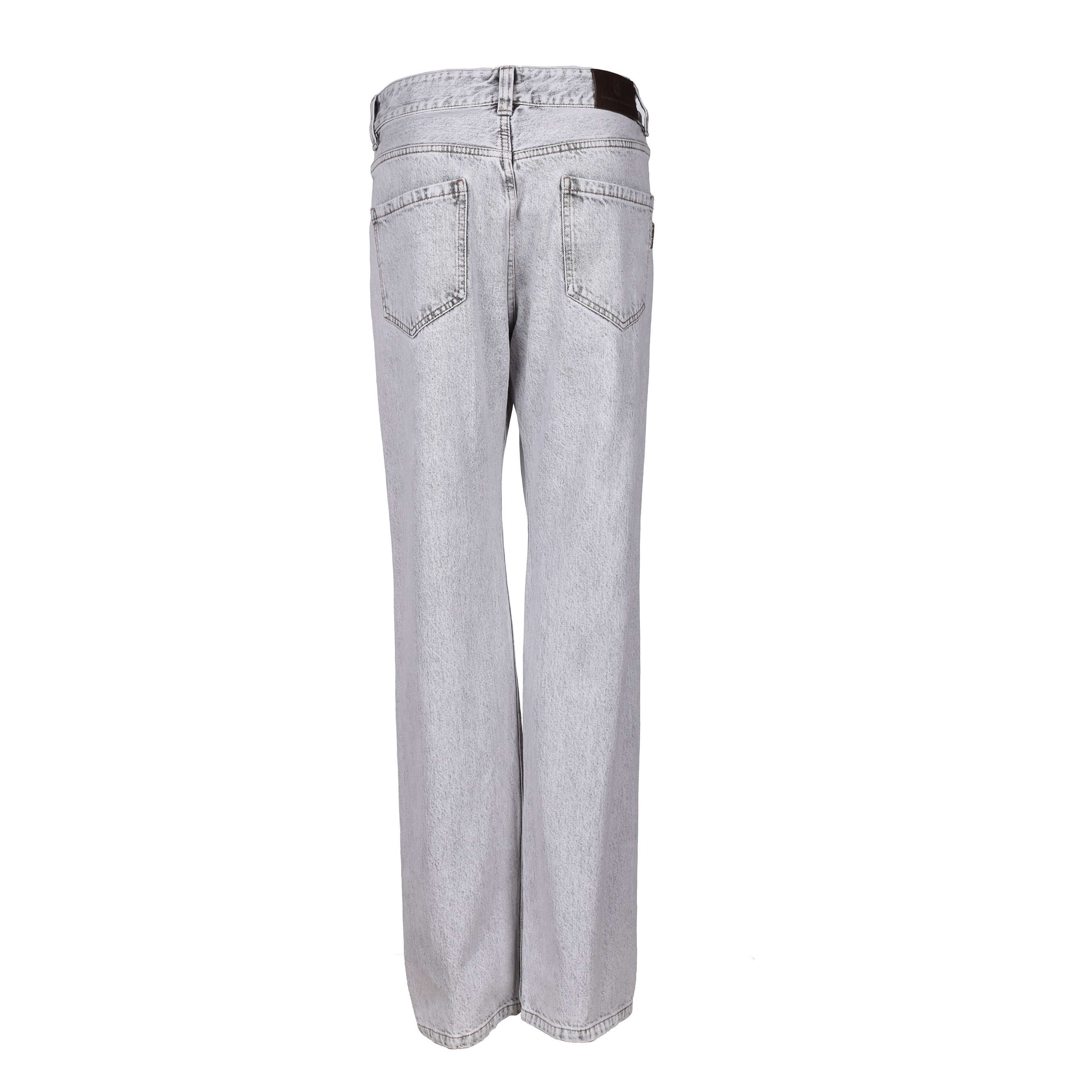 BRUNELLO CUCINELLI WOMEN'S STONE DENIM RETRO FIT JEANS