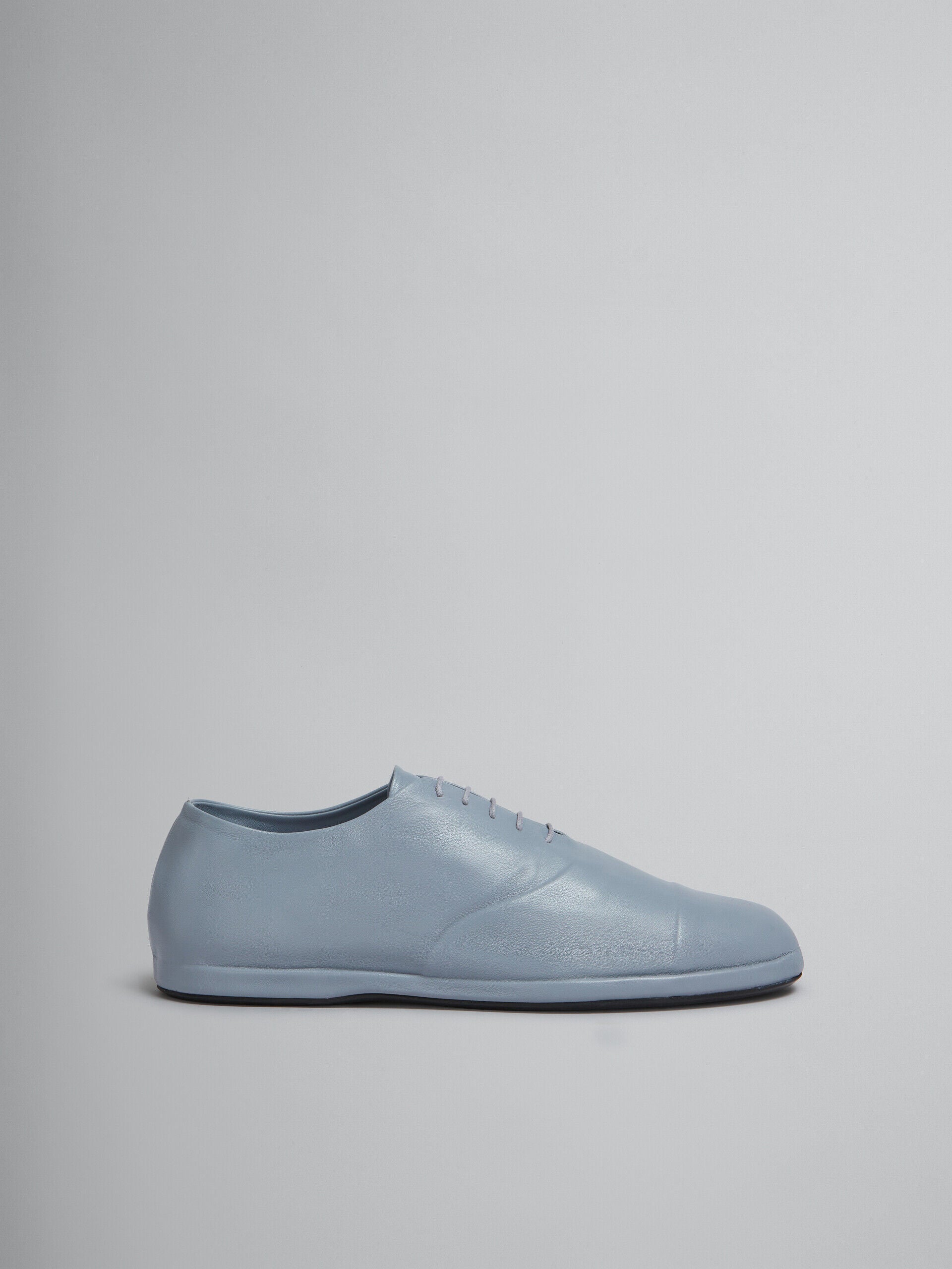 MARNI MEN'S LIGHT BLUE LEATHER SHOES