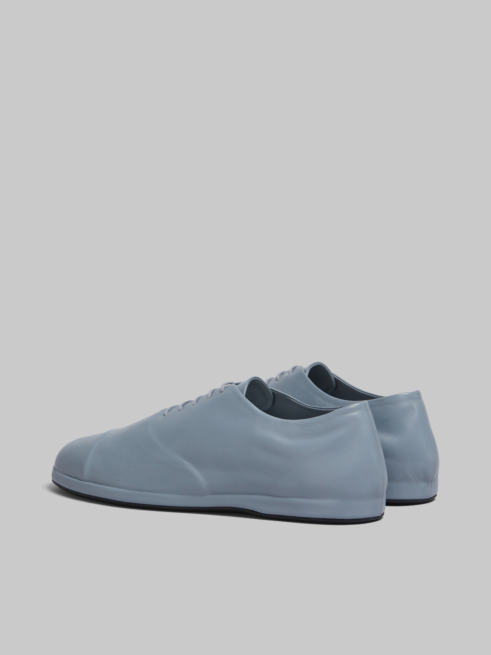 MARNI MEN'S LIGHT BLUE LEATHER SHOES