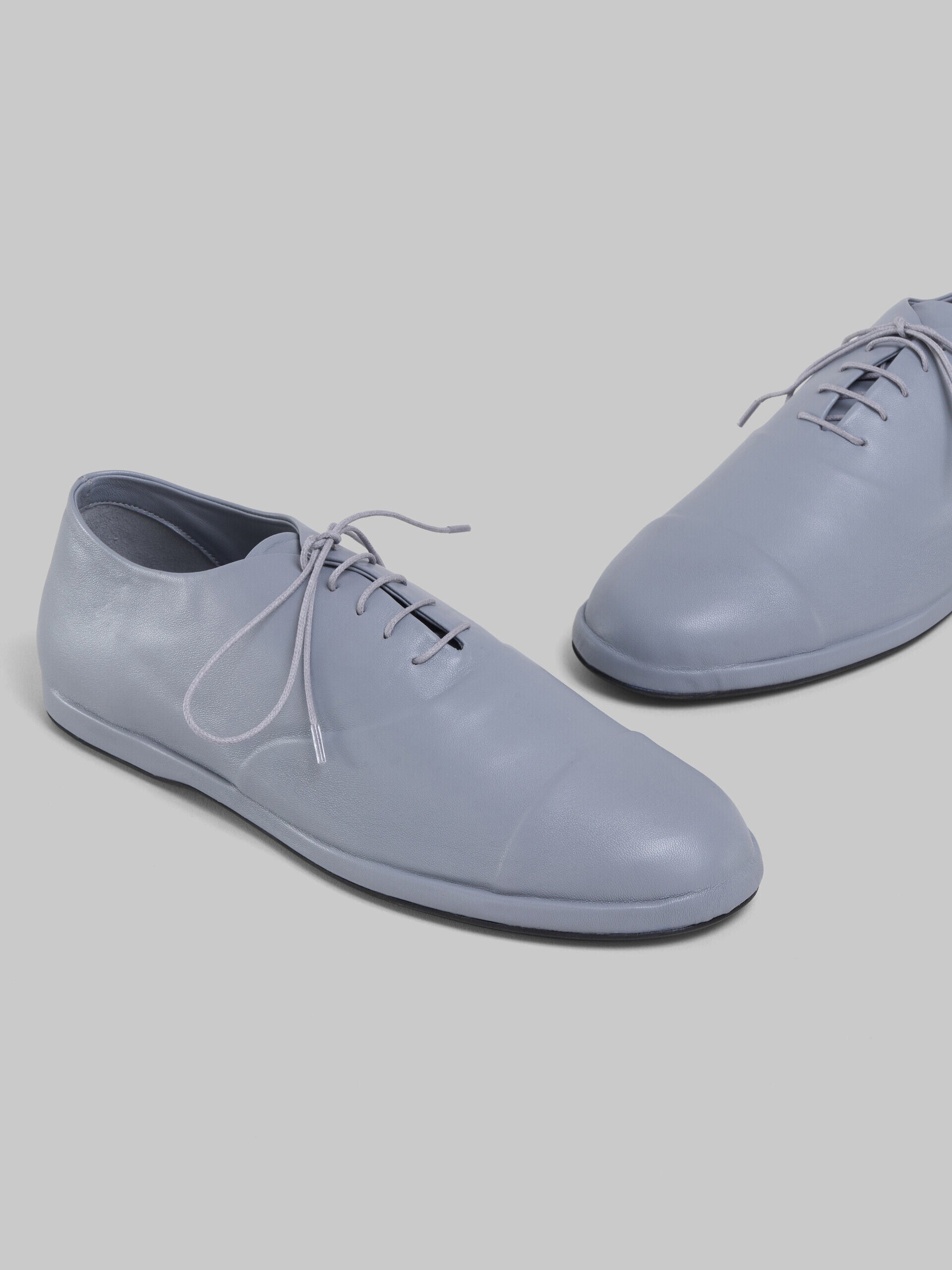 MARNI MEN'S LIGHT BLUE LEATHER SHOES