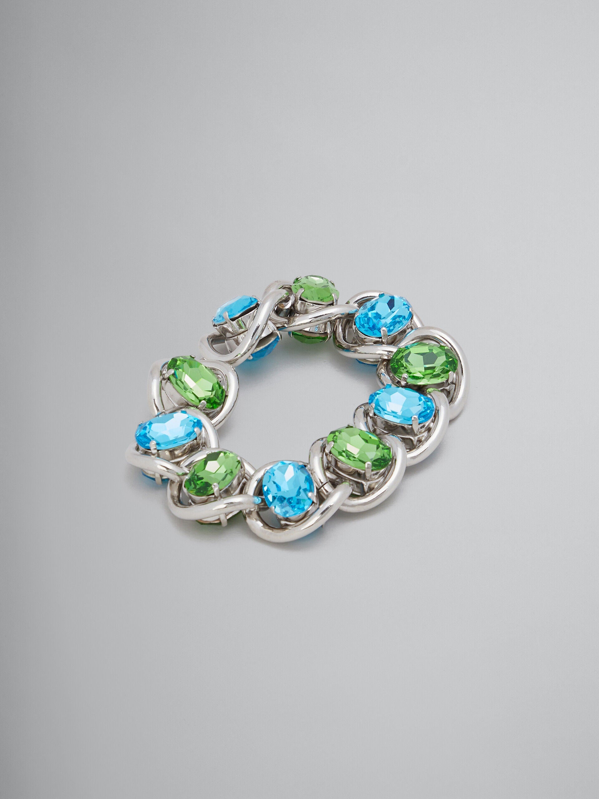 MARNI WOMEN'S AQUAMARINE AND KIWI GEMSTONE BRACELET