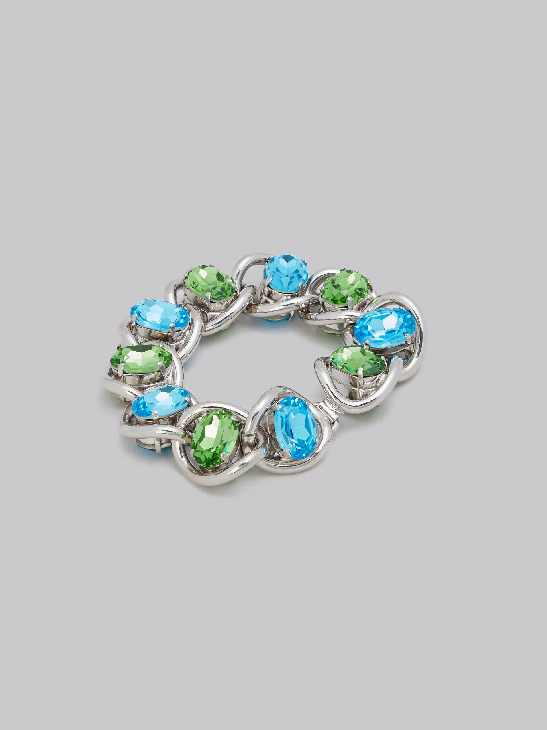 MARNI WOMEN'S AQUAMARINE AND KIWI GEMSTONE BRACELET