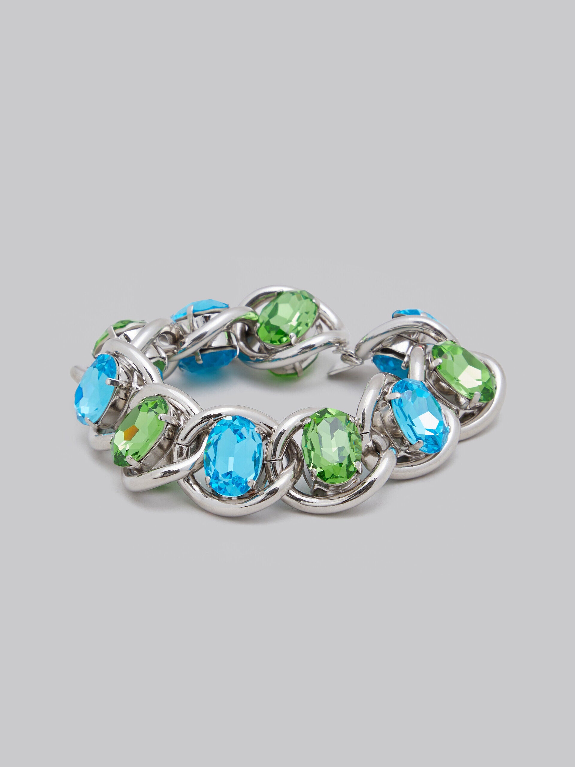 MARNI WOMEN'S AQUAMARINE AND KIWI GEMSTONE BRACELET
