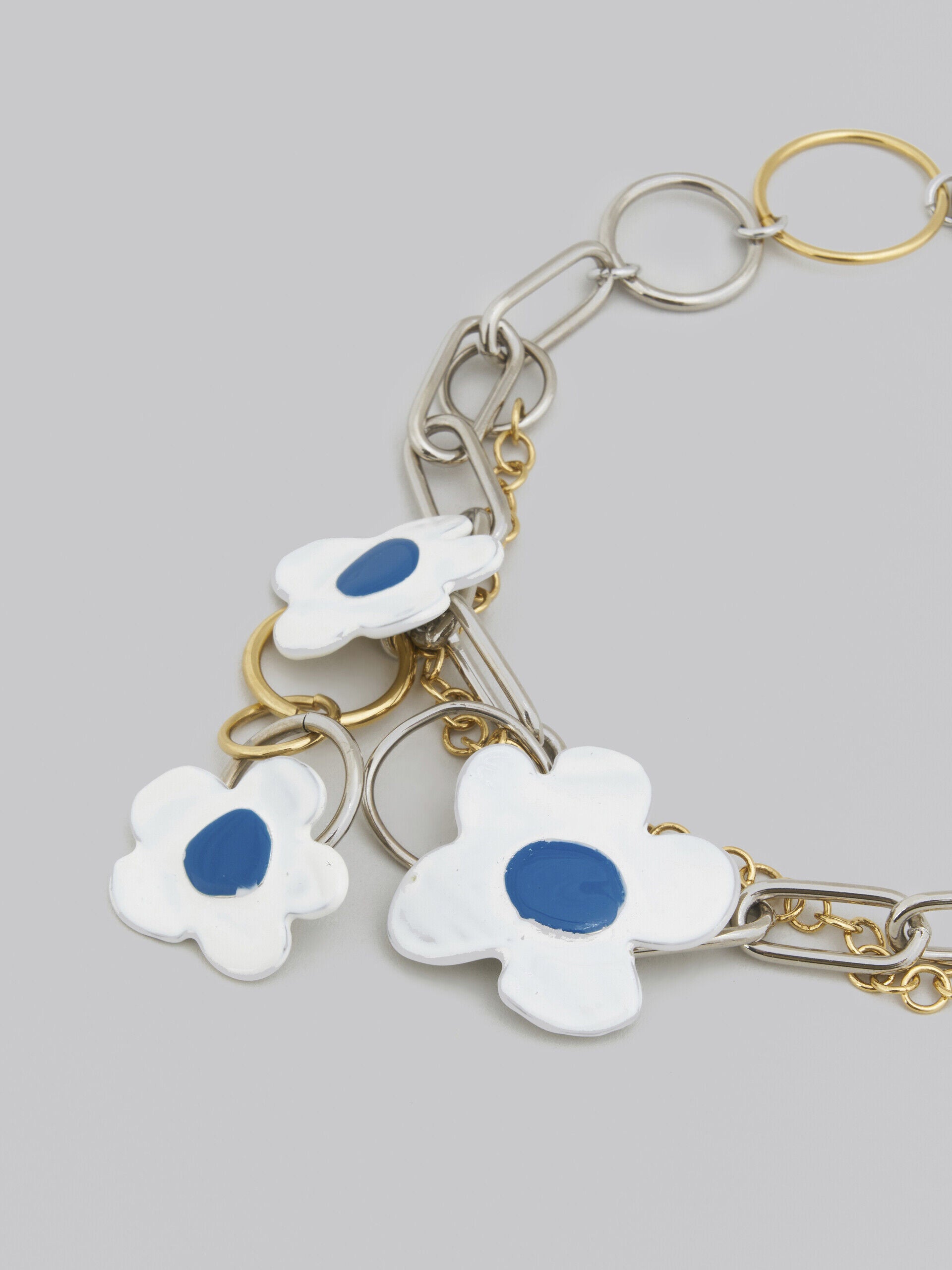 MARNI WOMEN'S GOLD AND SILVER FLORAL NECKLACE