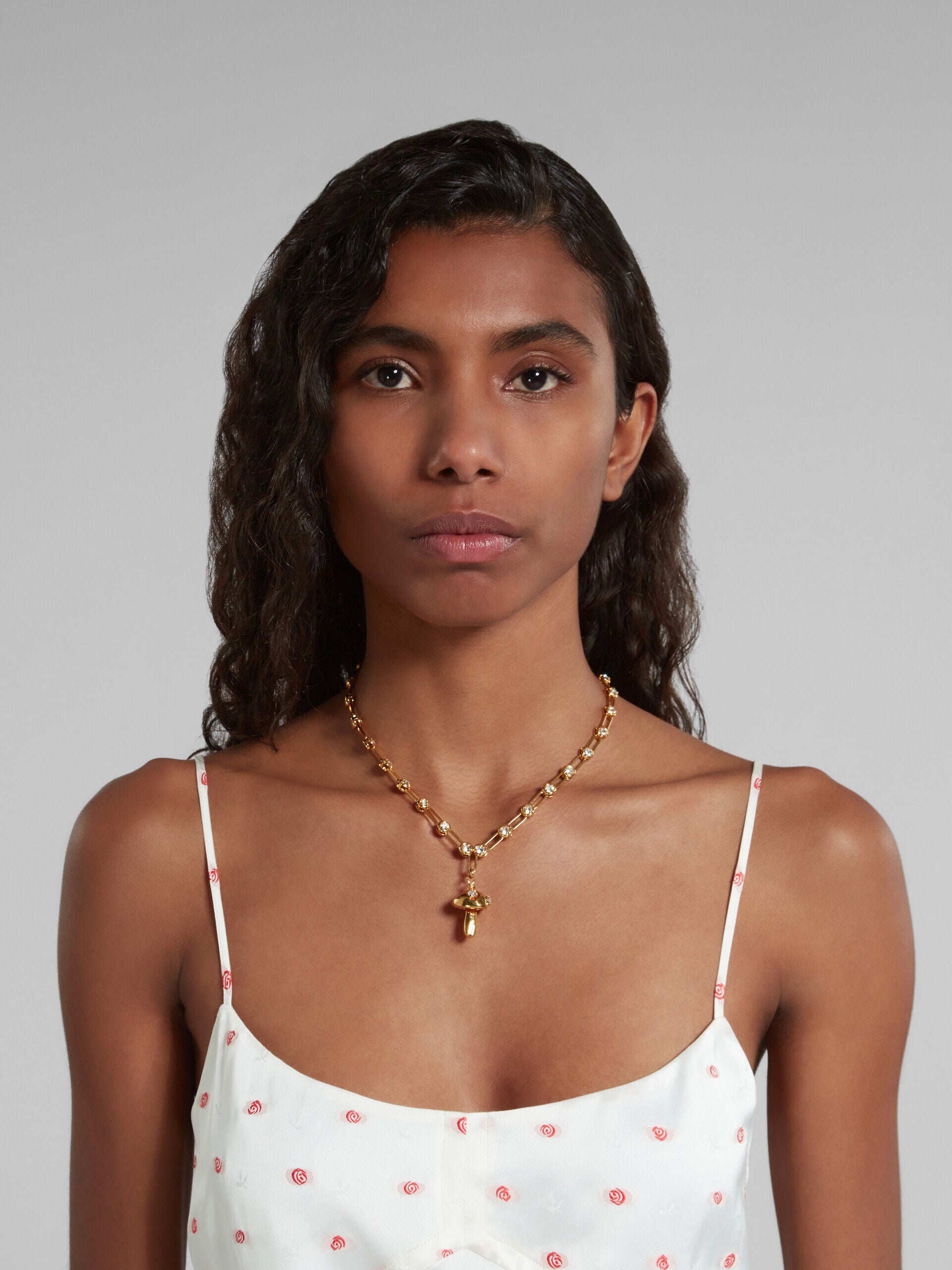 MARNI WOMEN'S GOLD CHAIN NECKLACE WITH PENDANT