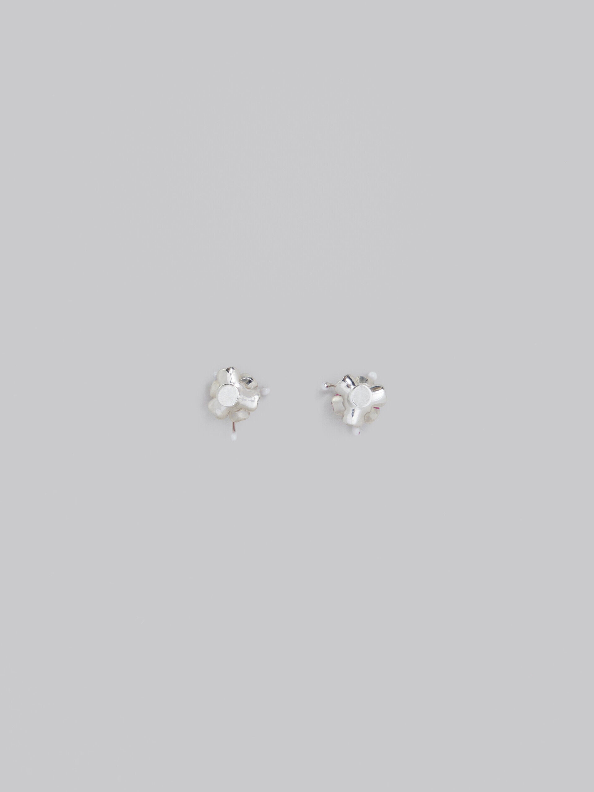 MARNI WOMEN'S FUCHSIA FLORAL EARRINGS