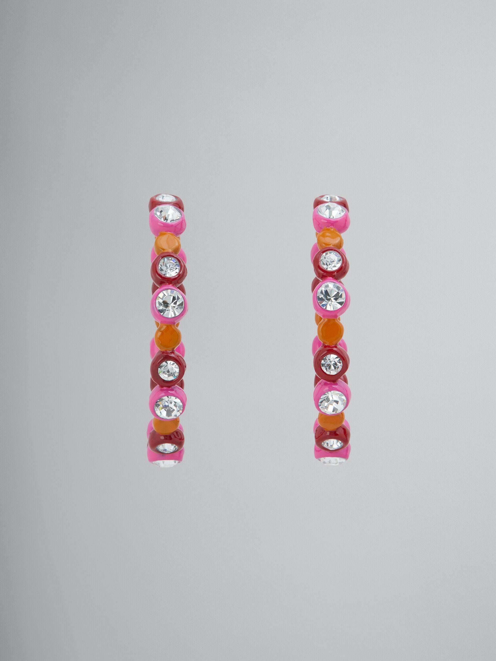 MARNI WOMEN'S COLORFUL BEADED HOOP EARRINGS