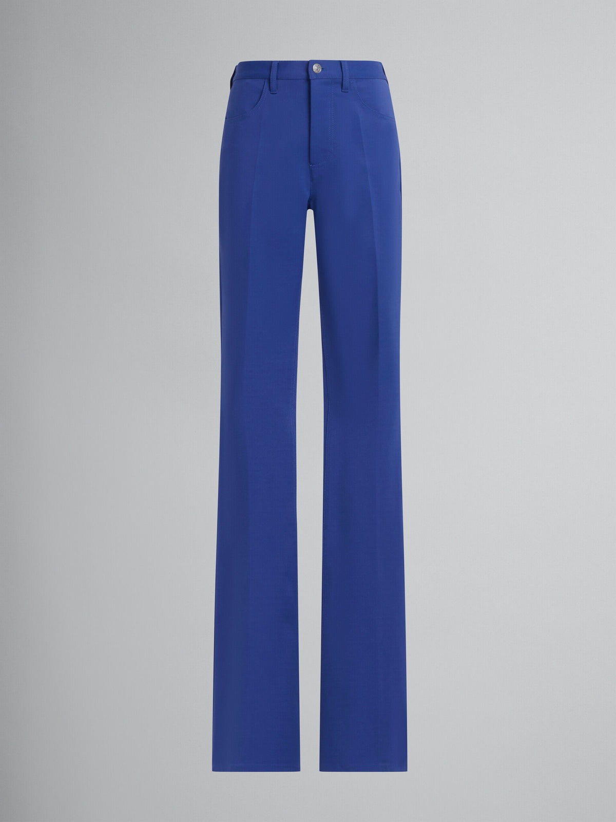 MARNI WOMEN'S DARK BLUE TAILORED TROUSERS
