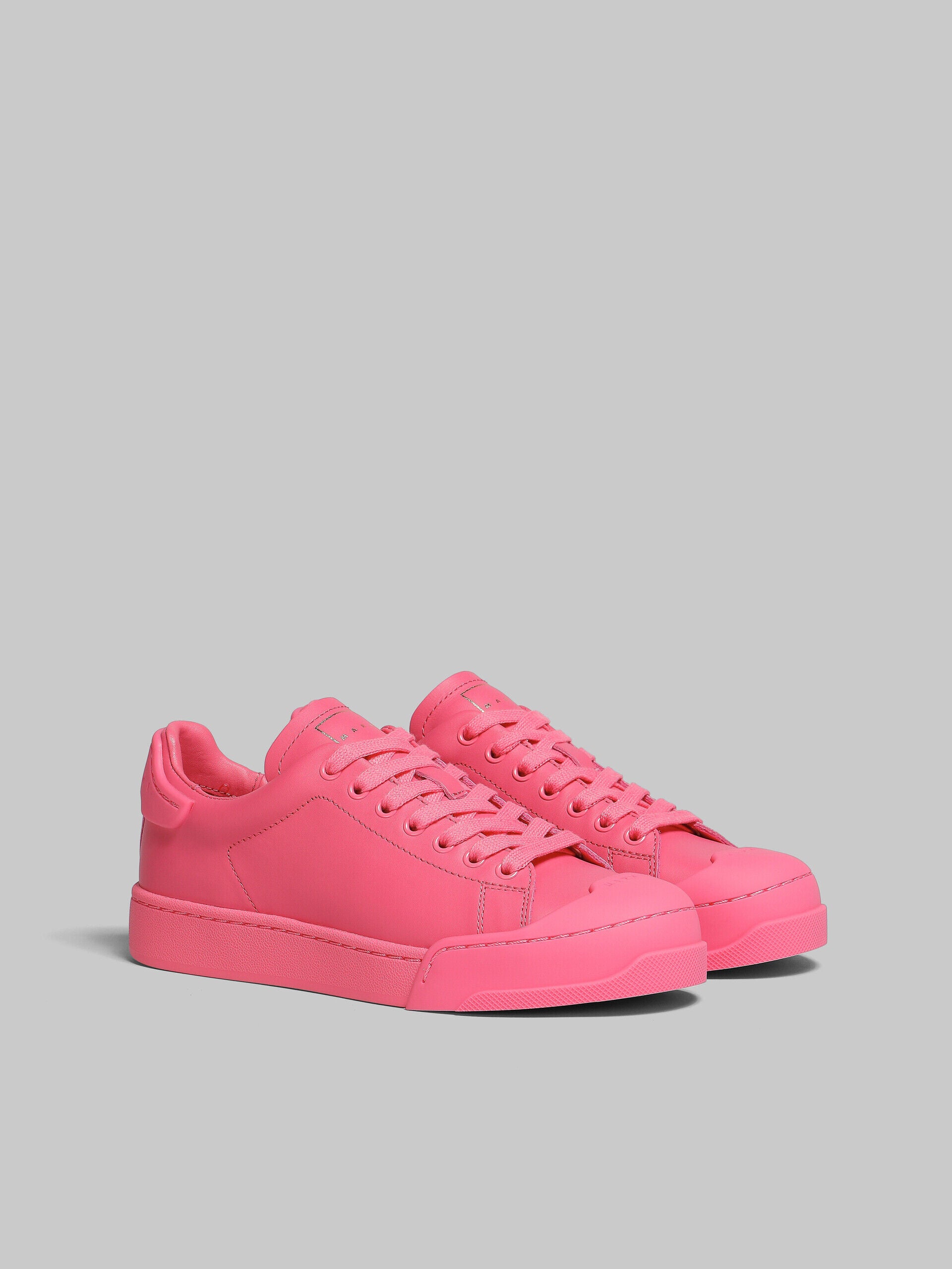 MARNI WOMEN'S BRIGHT PINK LEATHER SNEAKERS