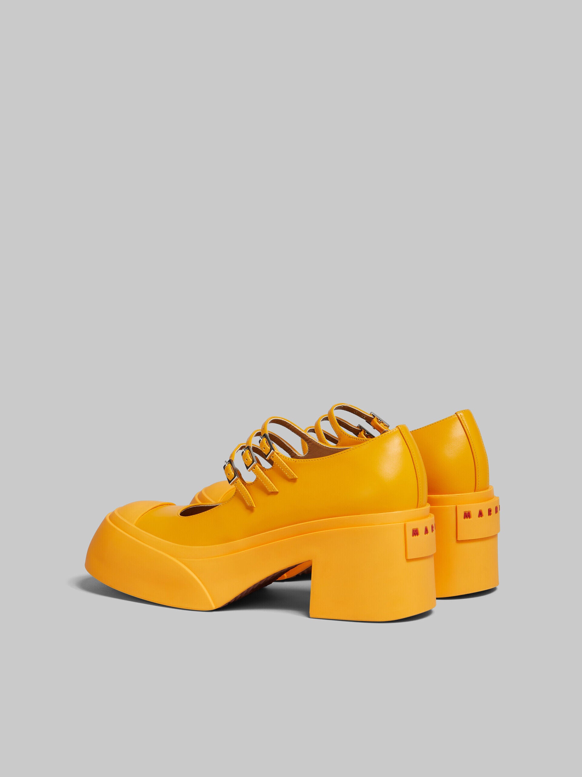 MARNI WOMEN'S YELLOW PLATFORM MARYJANE SHOES