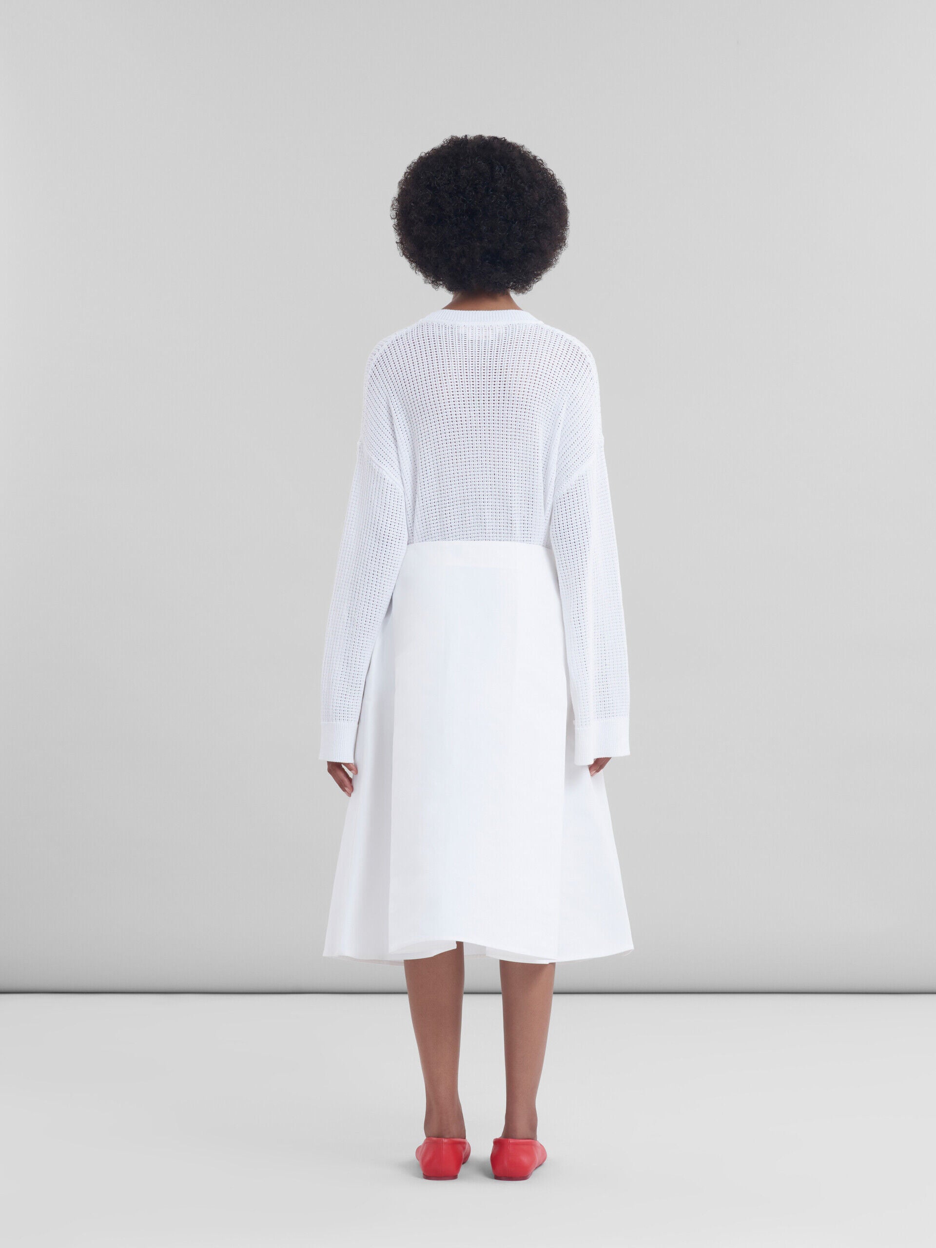 MARNI WOMEN'S WHITE A-LINE SKIRT