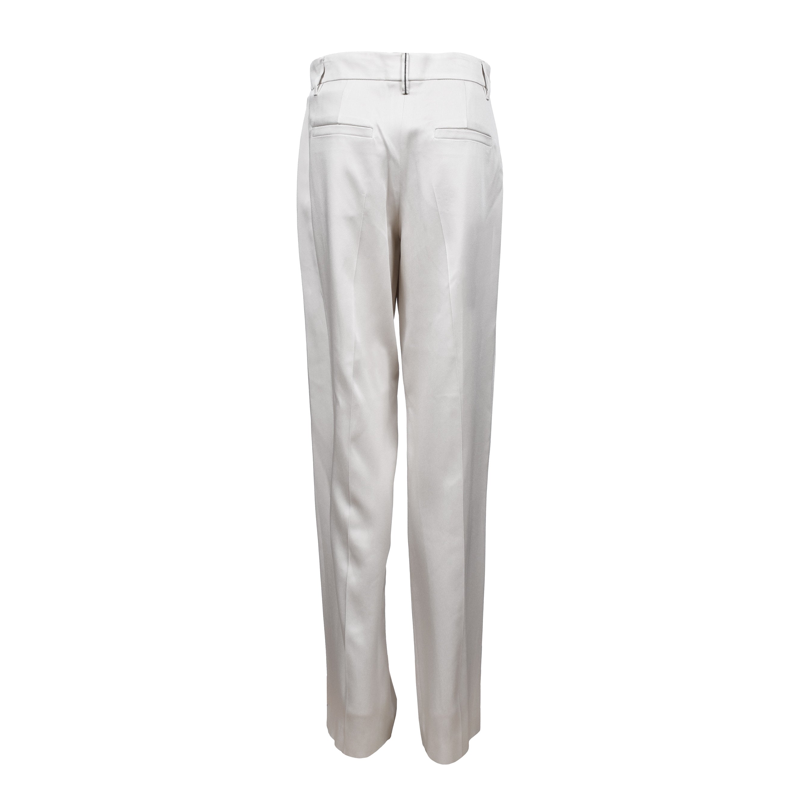 BRUNELLO CUCINELLI WOMEN'S BUTTER TAILORED TROUSERS