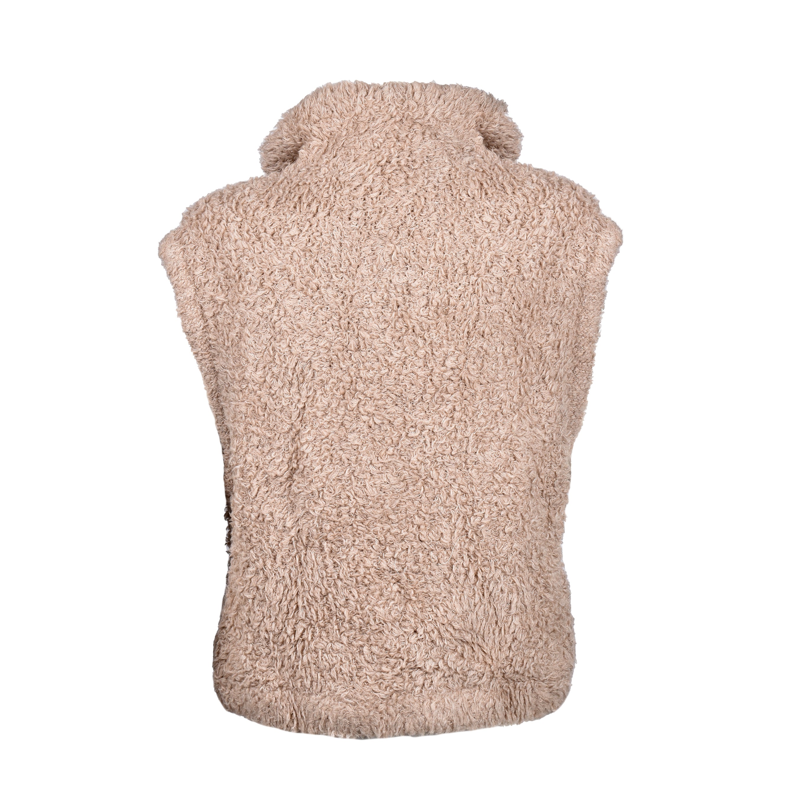 BRUNELLO CUCINELLI WOMEN'S BROWN CASHMERE ZIP-UP VEST