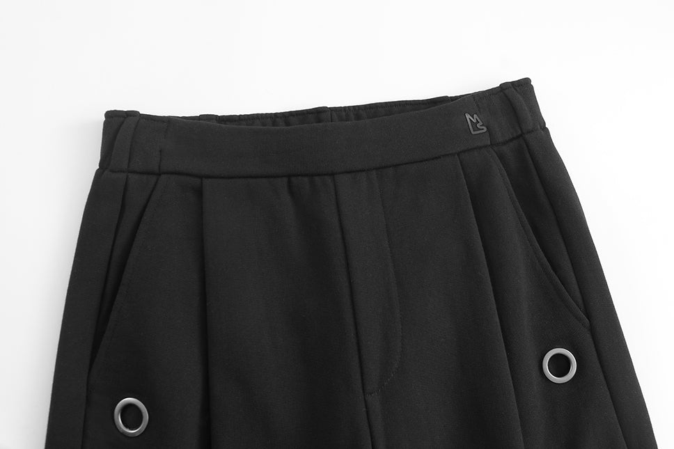 Women's Black Grommet Gracie Flare Pants