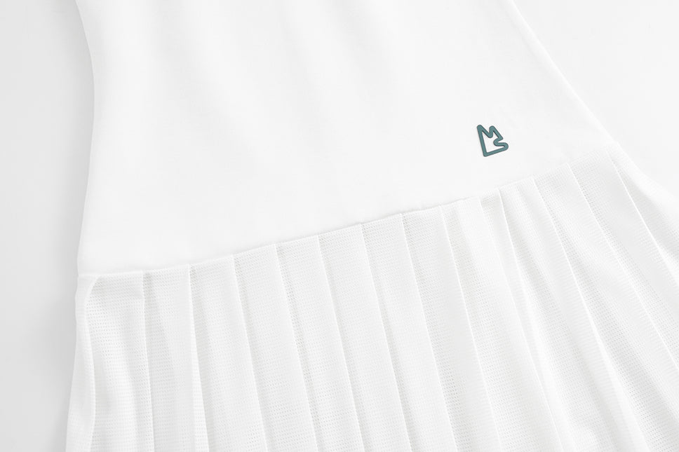 Retro Tennis Pleated Dress