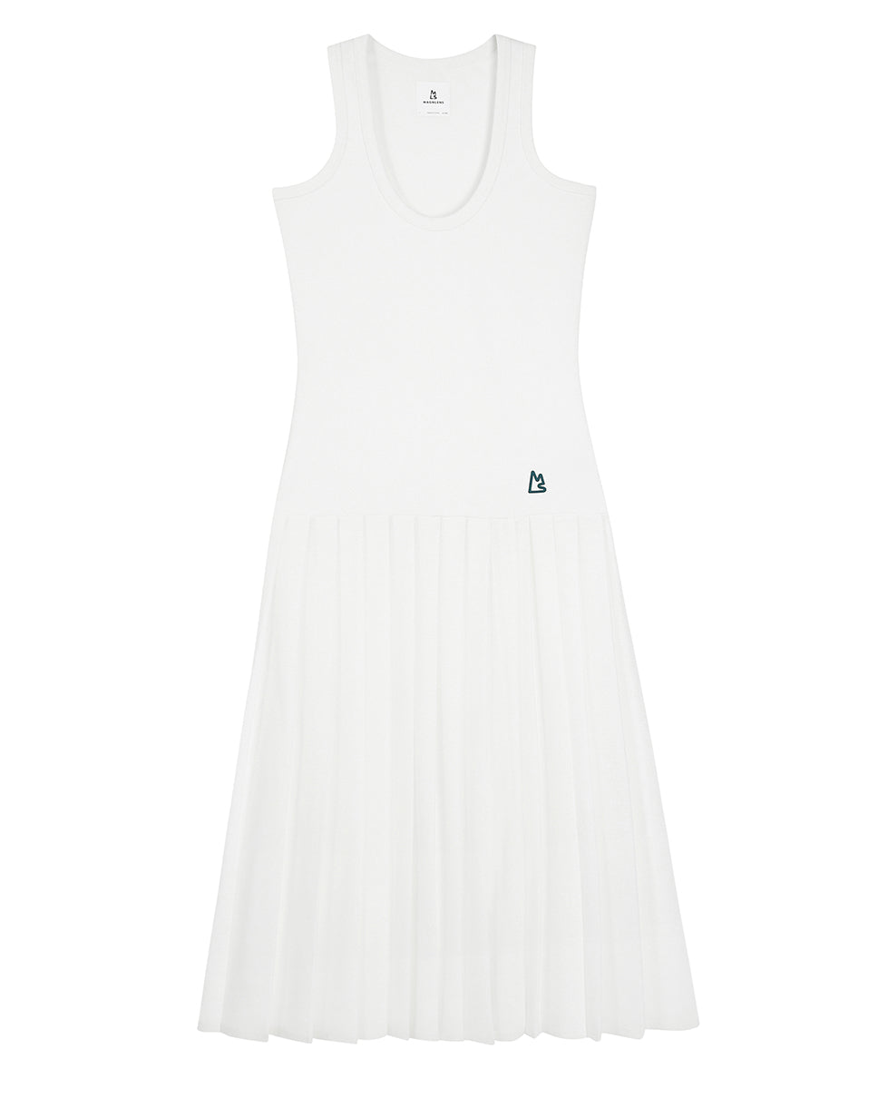 Retro Tennis Pleated Dress