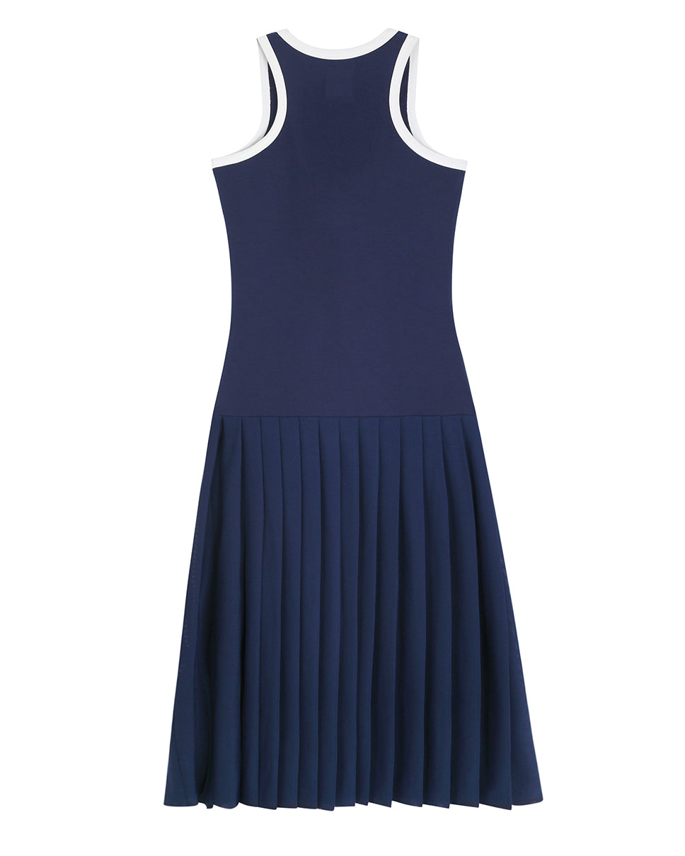 Retro Tennis Pleated Dress