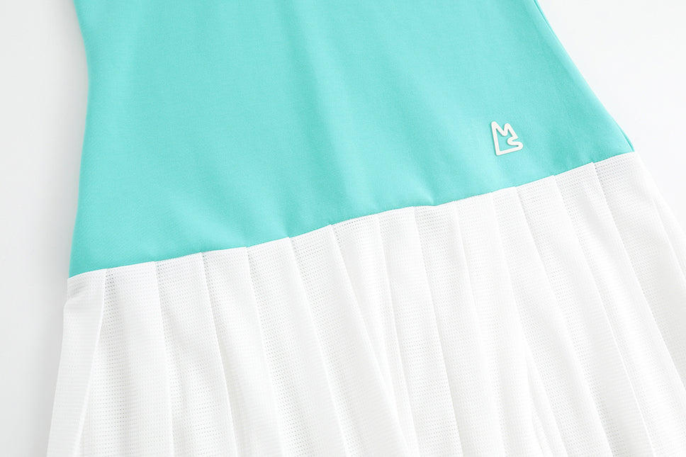 Retro Tennis Pleated Dress