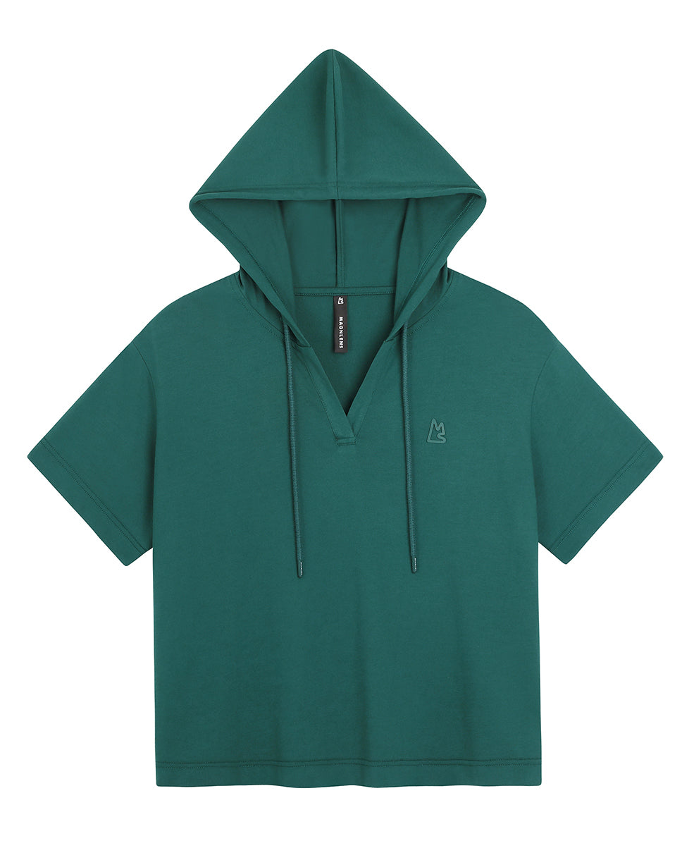 Supima Short Sleeve Hoodie Shirt