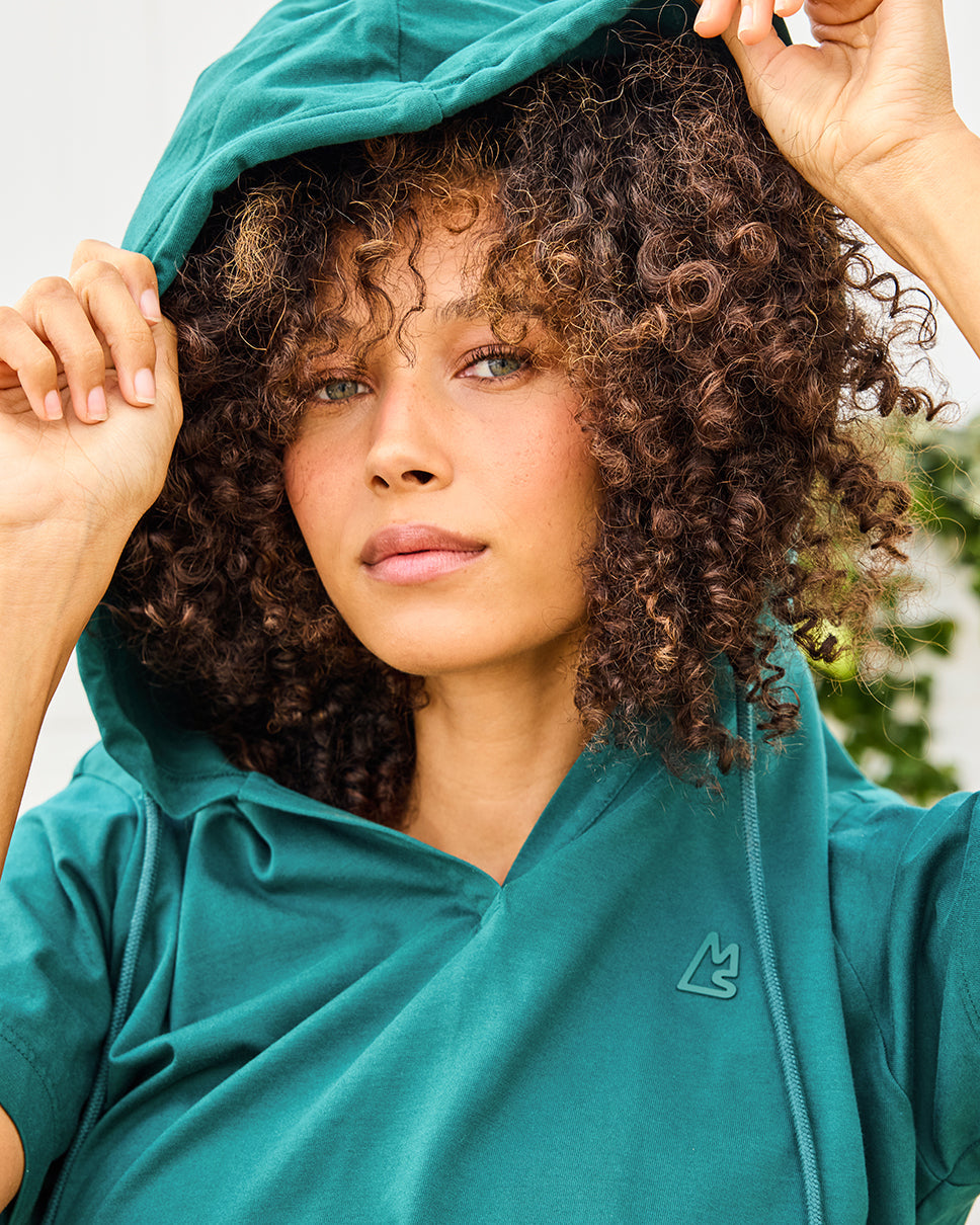 Supima Short Sleeve Hoodie Shirt