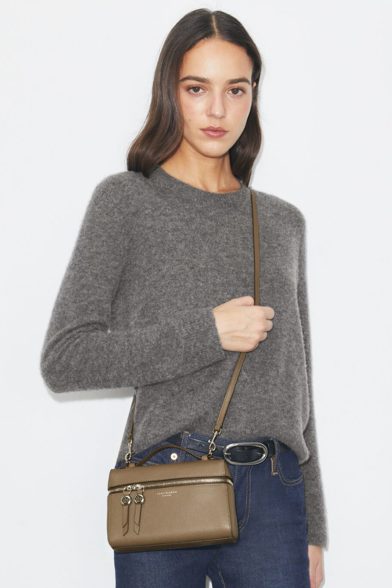 Tory Burch Romy Slim Top Handle Wild Mushroom 178948-250