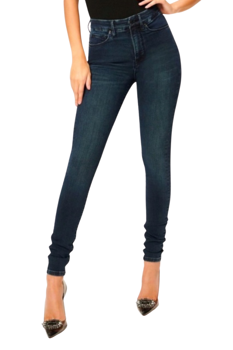 Good American Good Waist Stacked Skinny – Blue