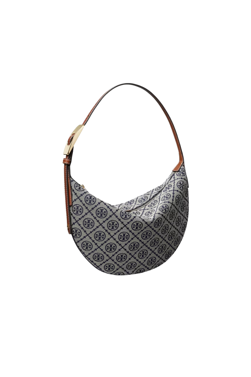 Tory Burch T Monogram Small Balloon Bag in Tory Navy