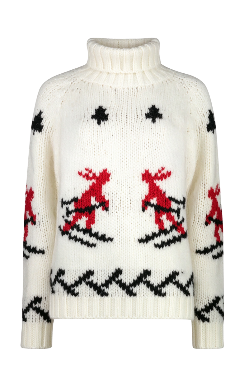 MooRER BRIDAAMW Turtleneck Sweater Bianco