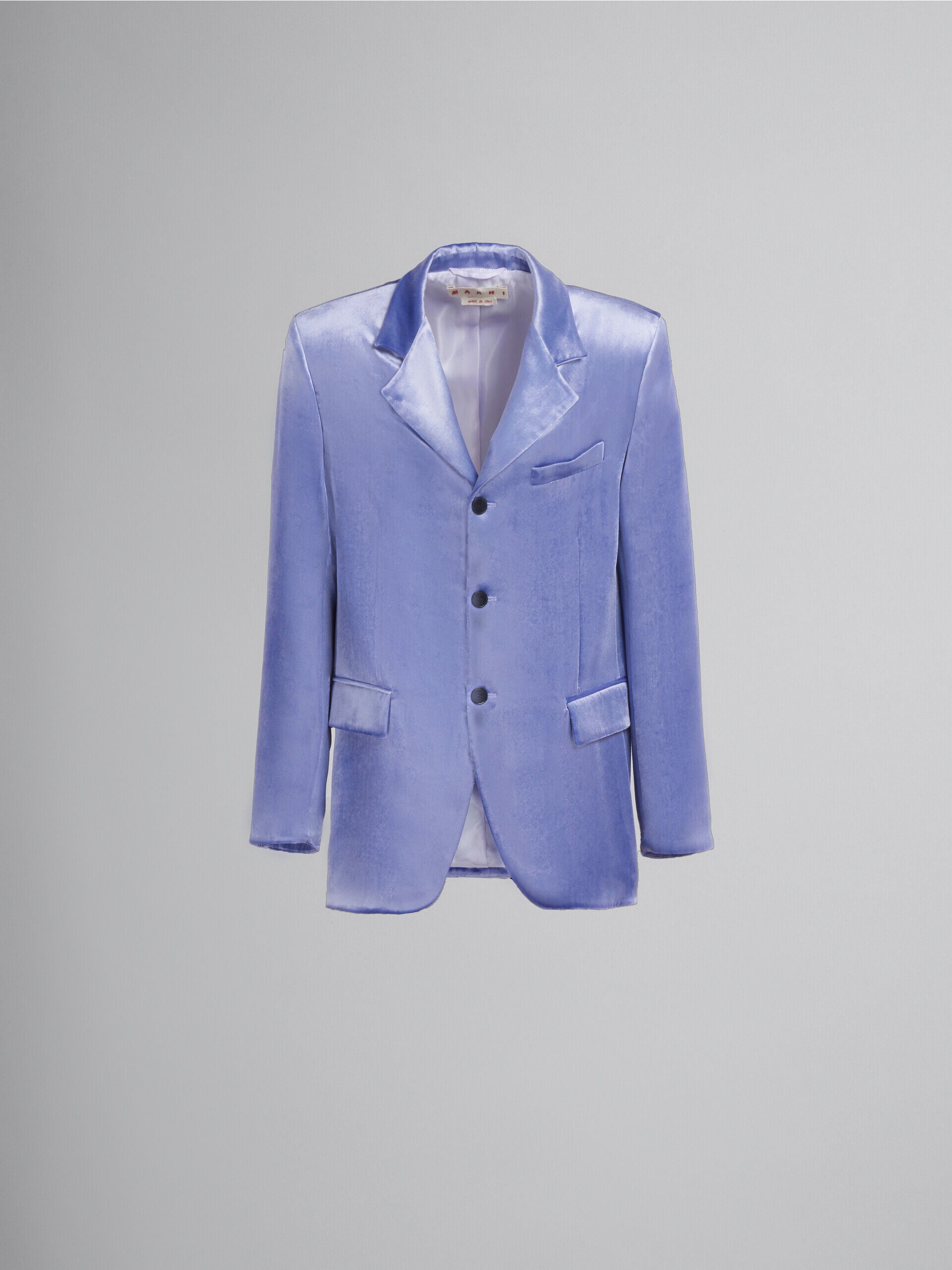 MARNI MEN'S ULTRA VIOLET VELVET BLAZER