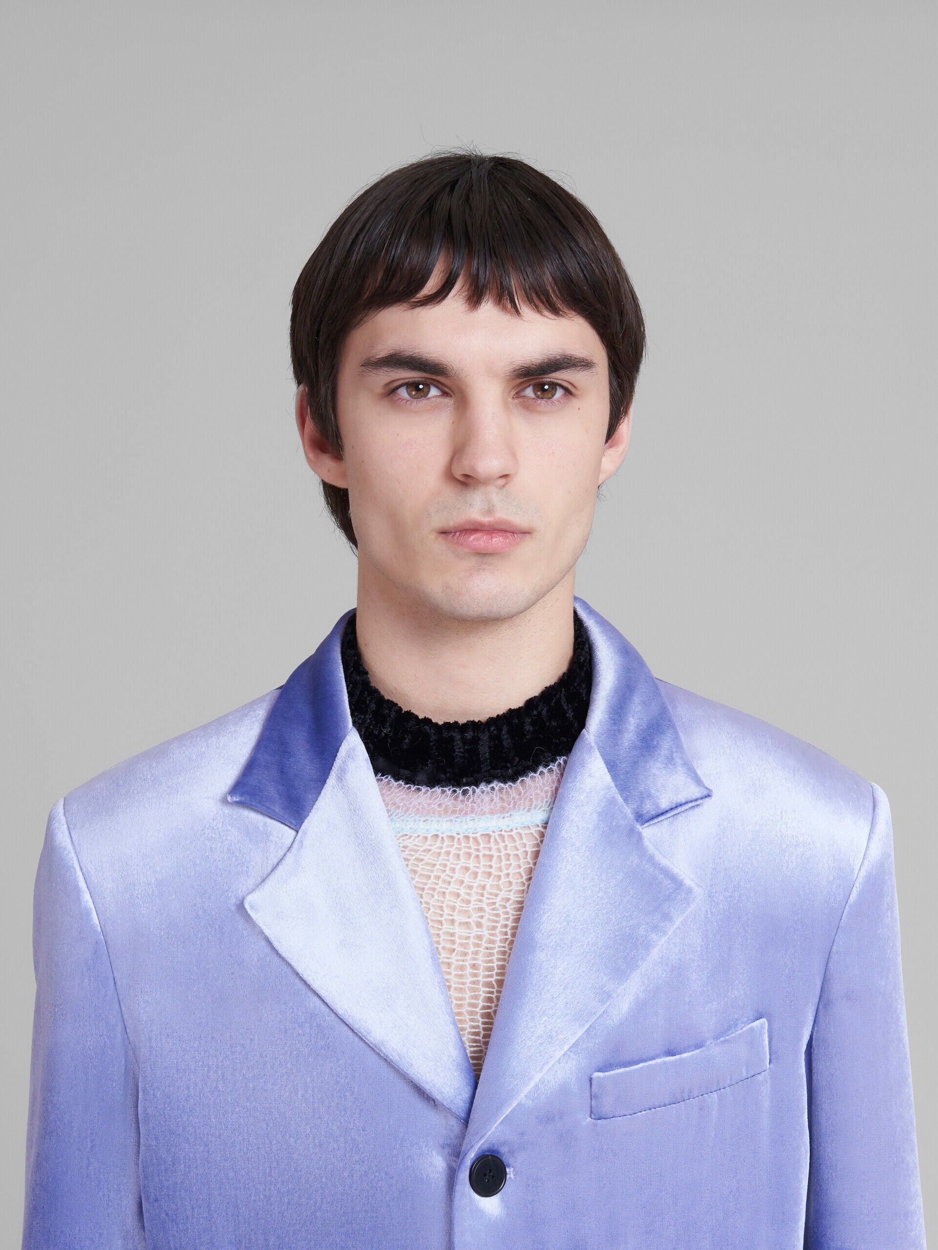 MARNI MEN'S ULTRA VIOLET VELVET BLAZER