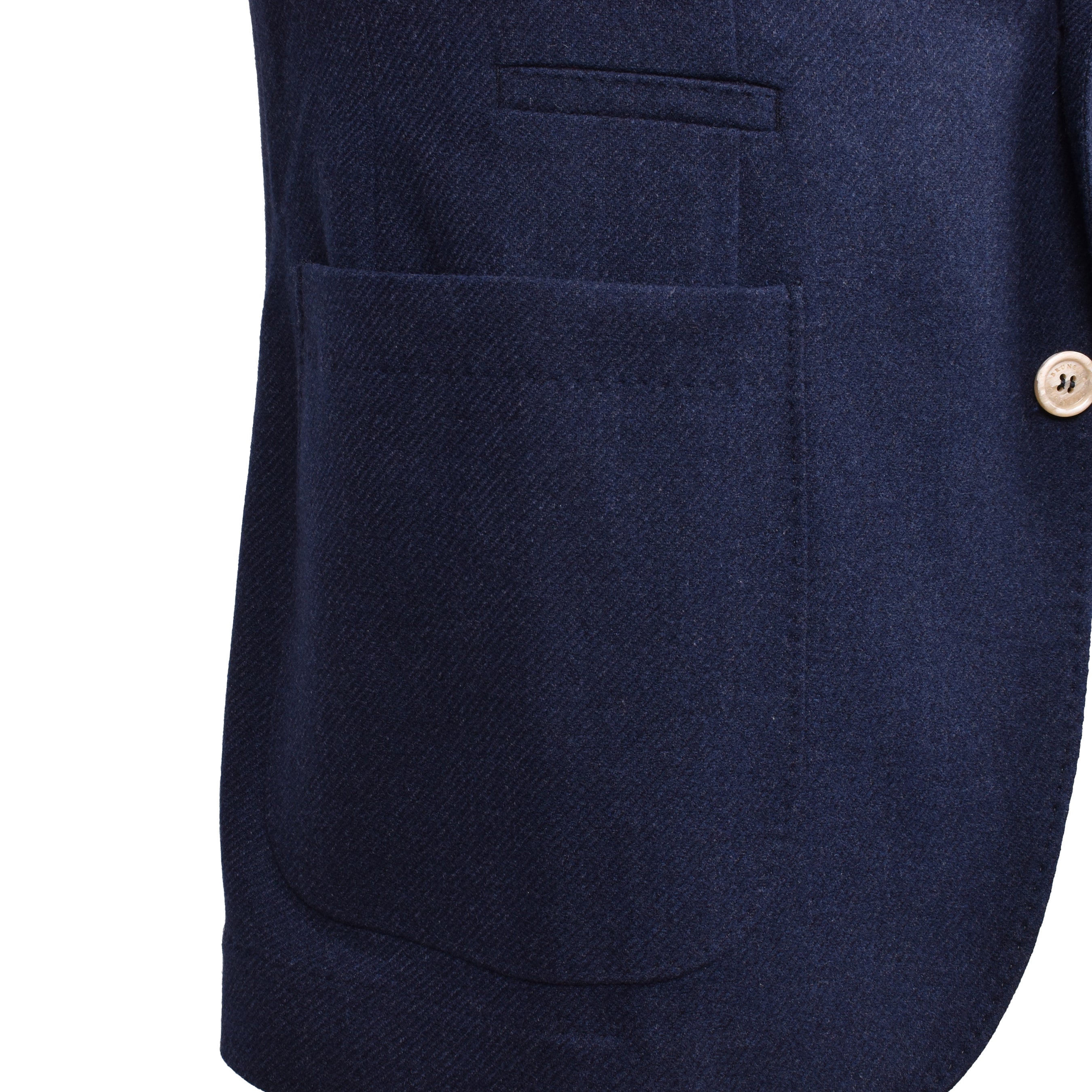 BRUNELLO CUCINELLI MEN'S OCEAN BLUE WOOL SILK BLAZER