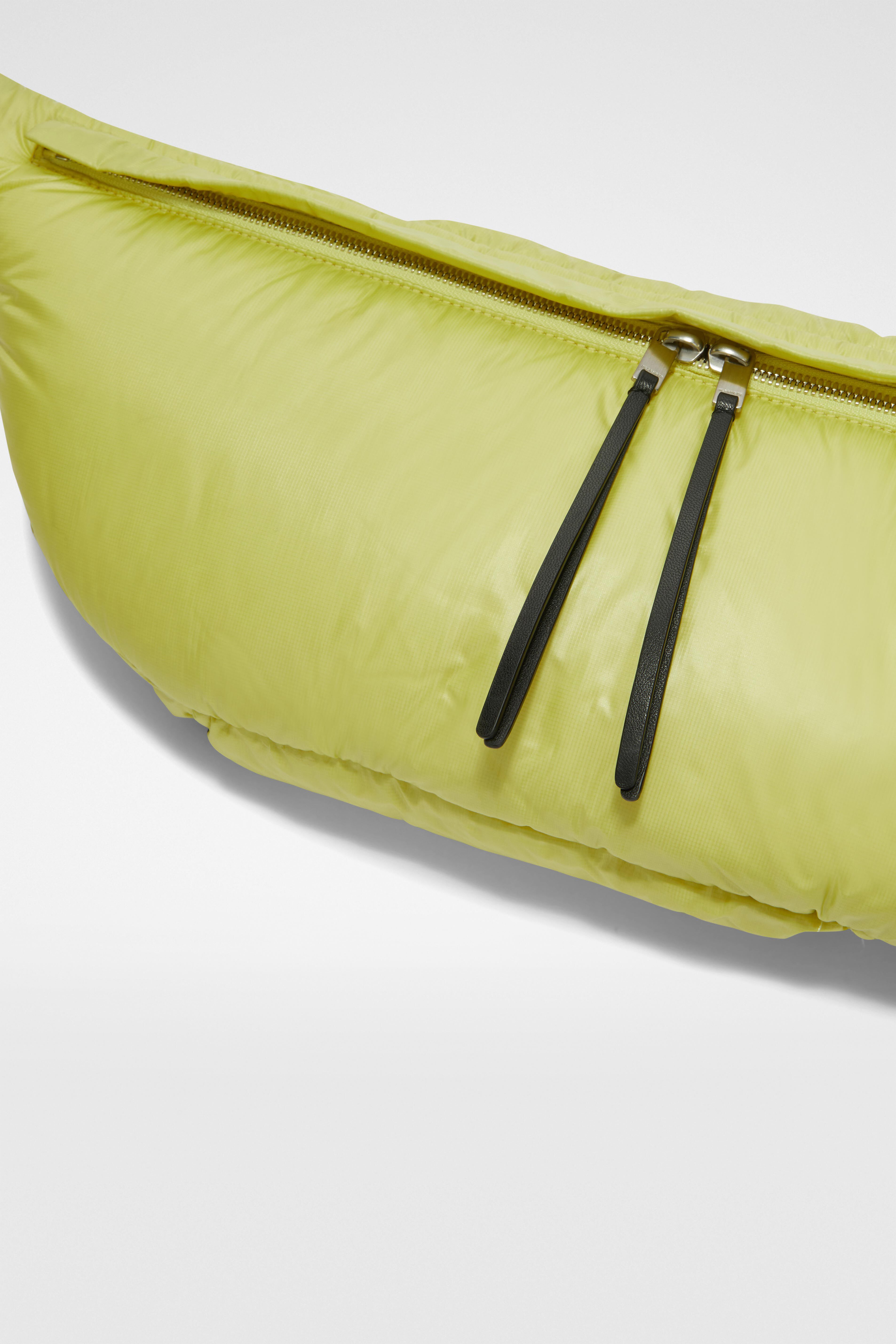 JIL SANDER WOMEN'S ACID GREEN PADDED POUCH BAG