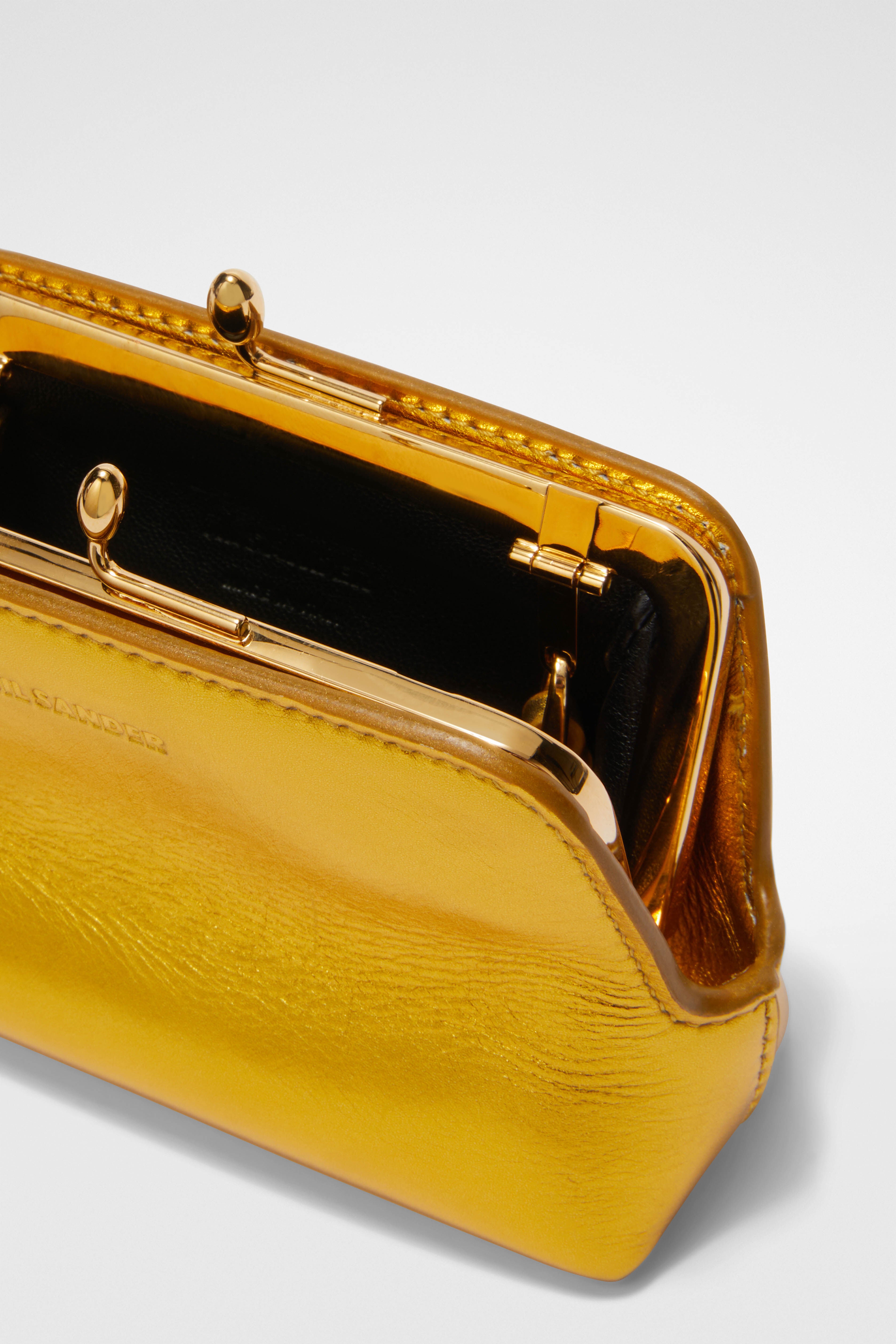 JIL SANDER WOMEN'S GIALLO SCURO LEATHER SHOULDER BAG